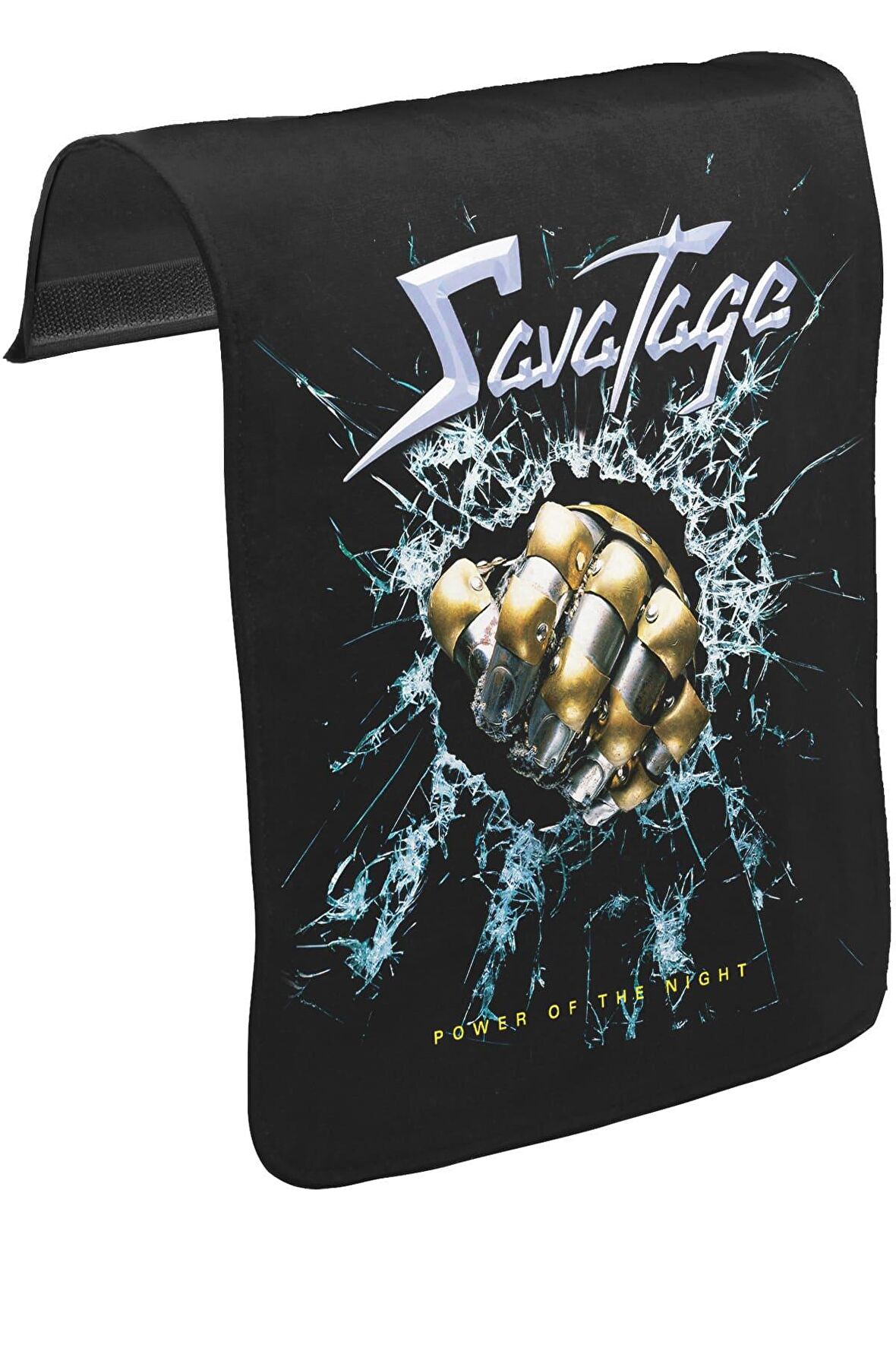 Savatage - Power of the Night Unisex Siyah Tak-Çıkar Postacı Çanta Kapağı CK-146