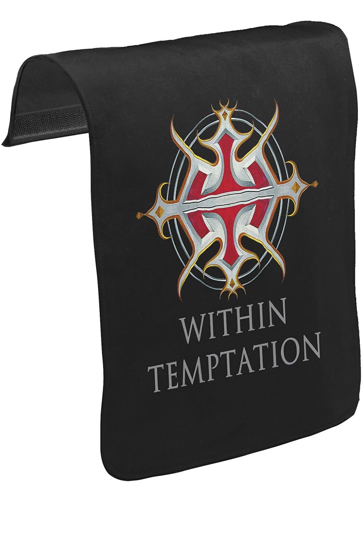 Within Temptation - Logo Unisex Siyah Tak-Çıkar Postacı Çanta Kapağı CK-148