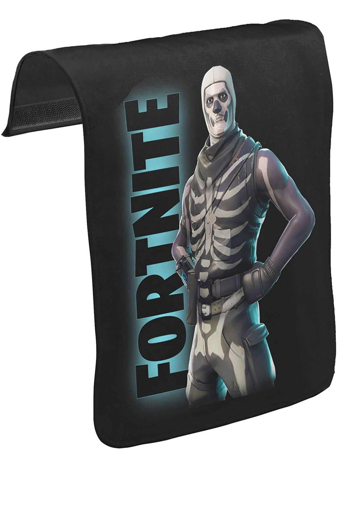 Fortnite - Skull Trooper Unisex Siyah Tak-Çıkar Postacı Çanta Kapağı CK-1481