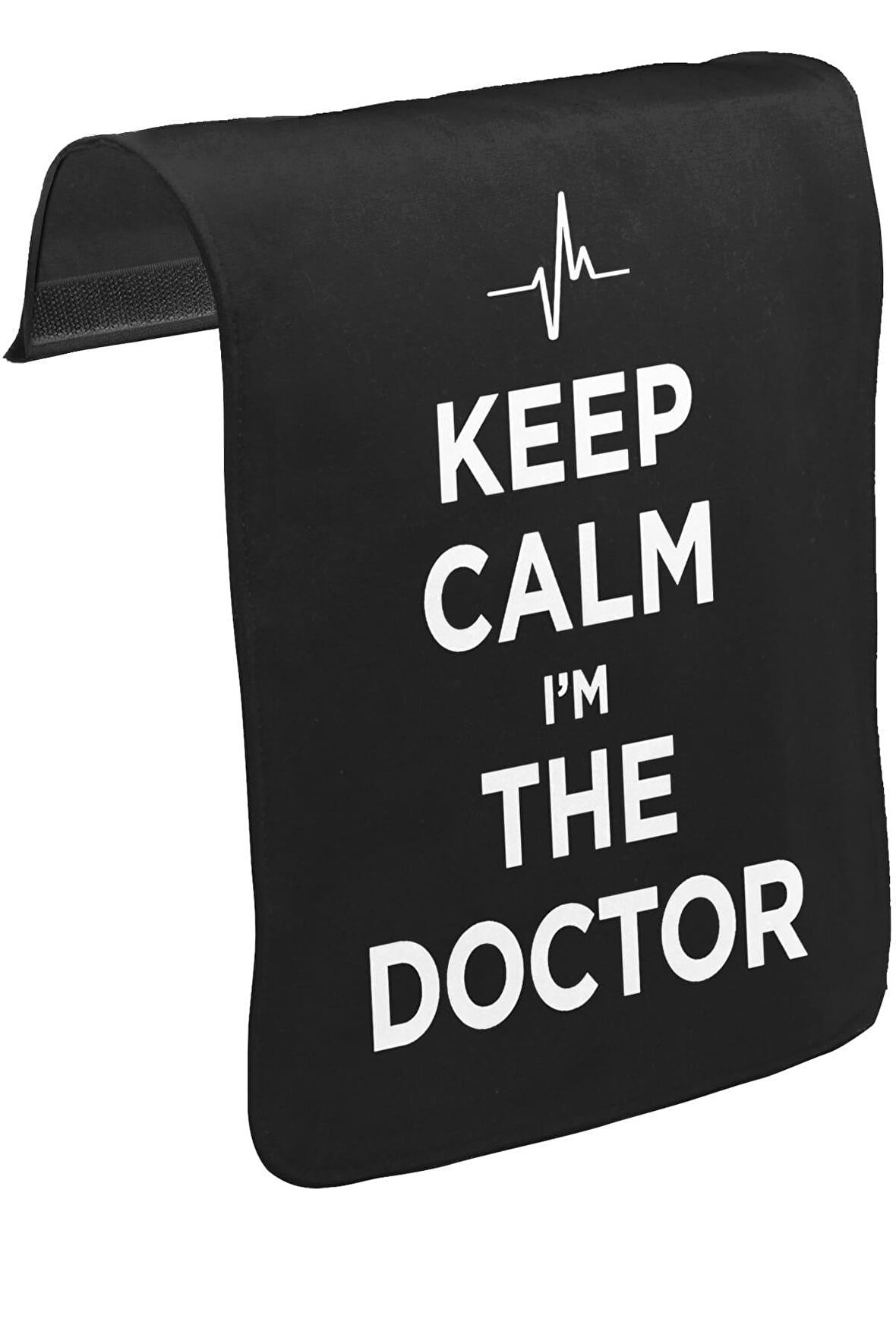Keep Calm i am the Doctor Unisex Siyah Tak-Çıkar Postacı Çanta Kapağı CK-1522
