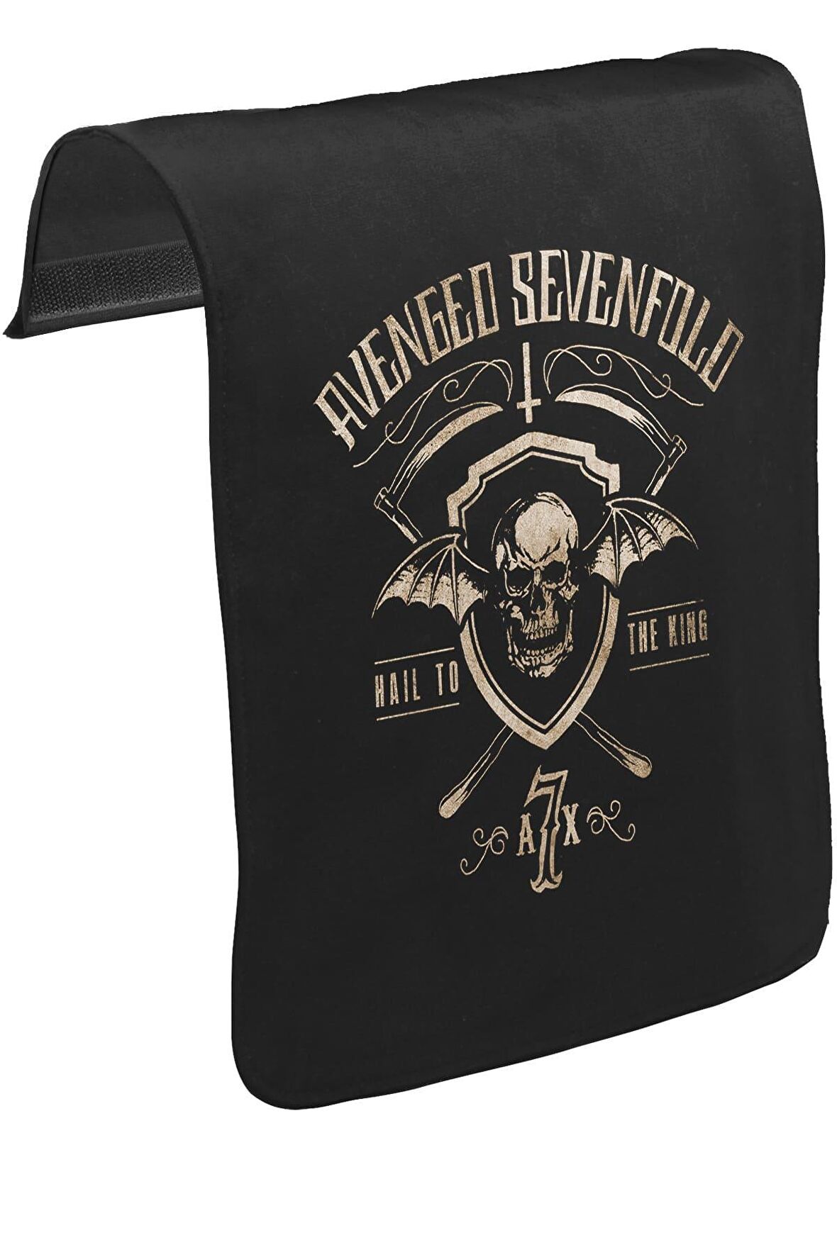Avenged Sevenfold - Hail Logo Unisex Siyah Tak-Çıkar Postacı Çanta Kapağı CK-153
