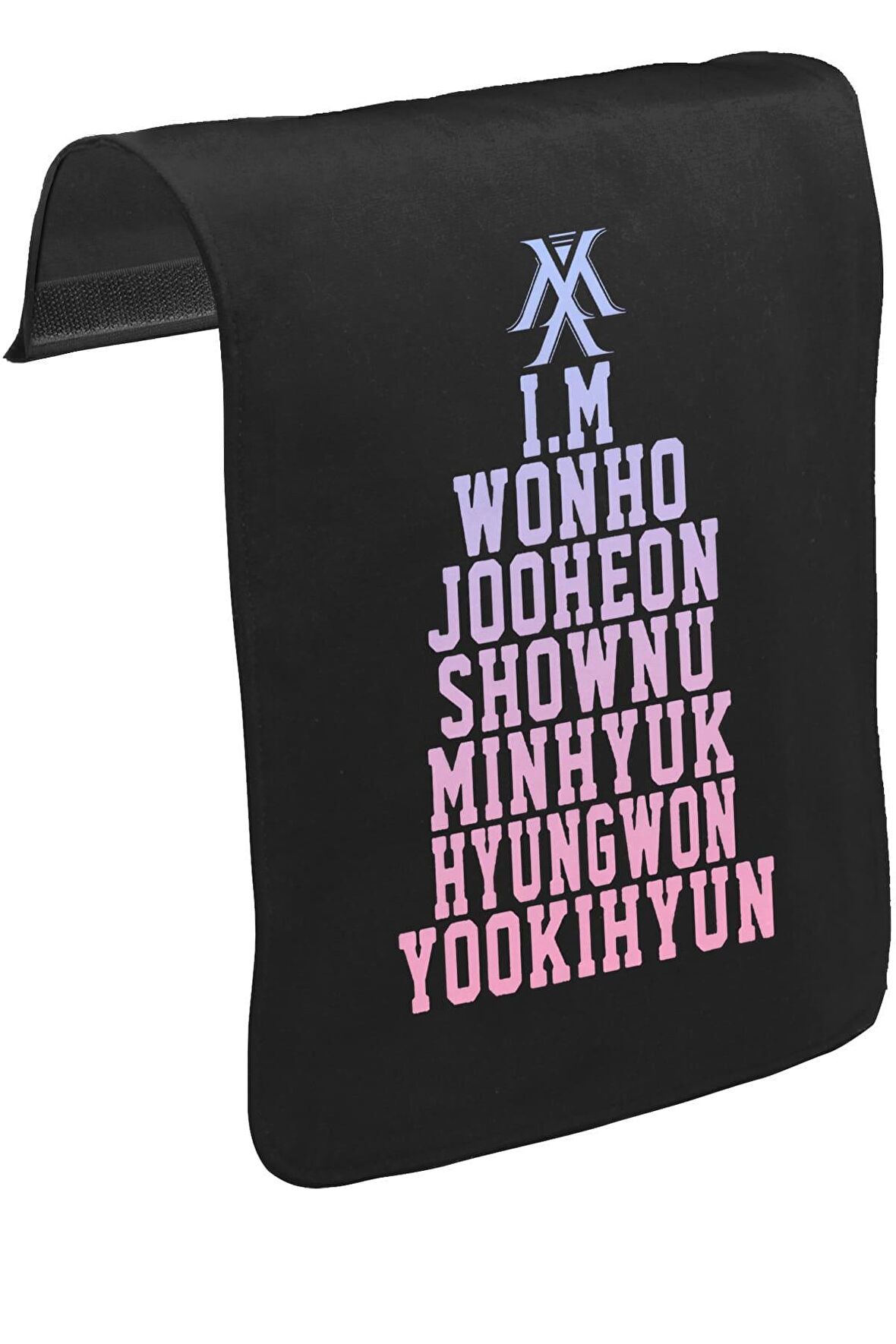 Monsta X - I.M Unisex Siyah Tak-Çıkar Postacı Çanta Kapağı CK-1565