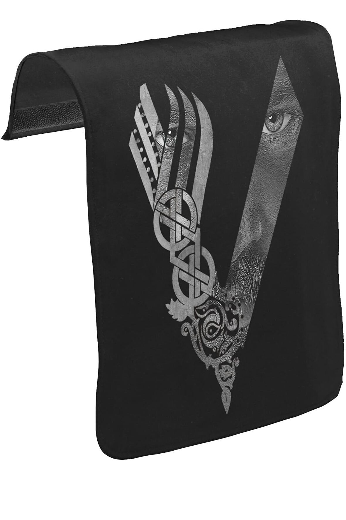 Vikings - Logo Eyes Unisex Siyah Tak-Çıkar Postacı Çanta Kapağı CK-1602