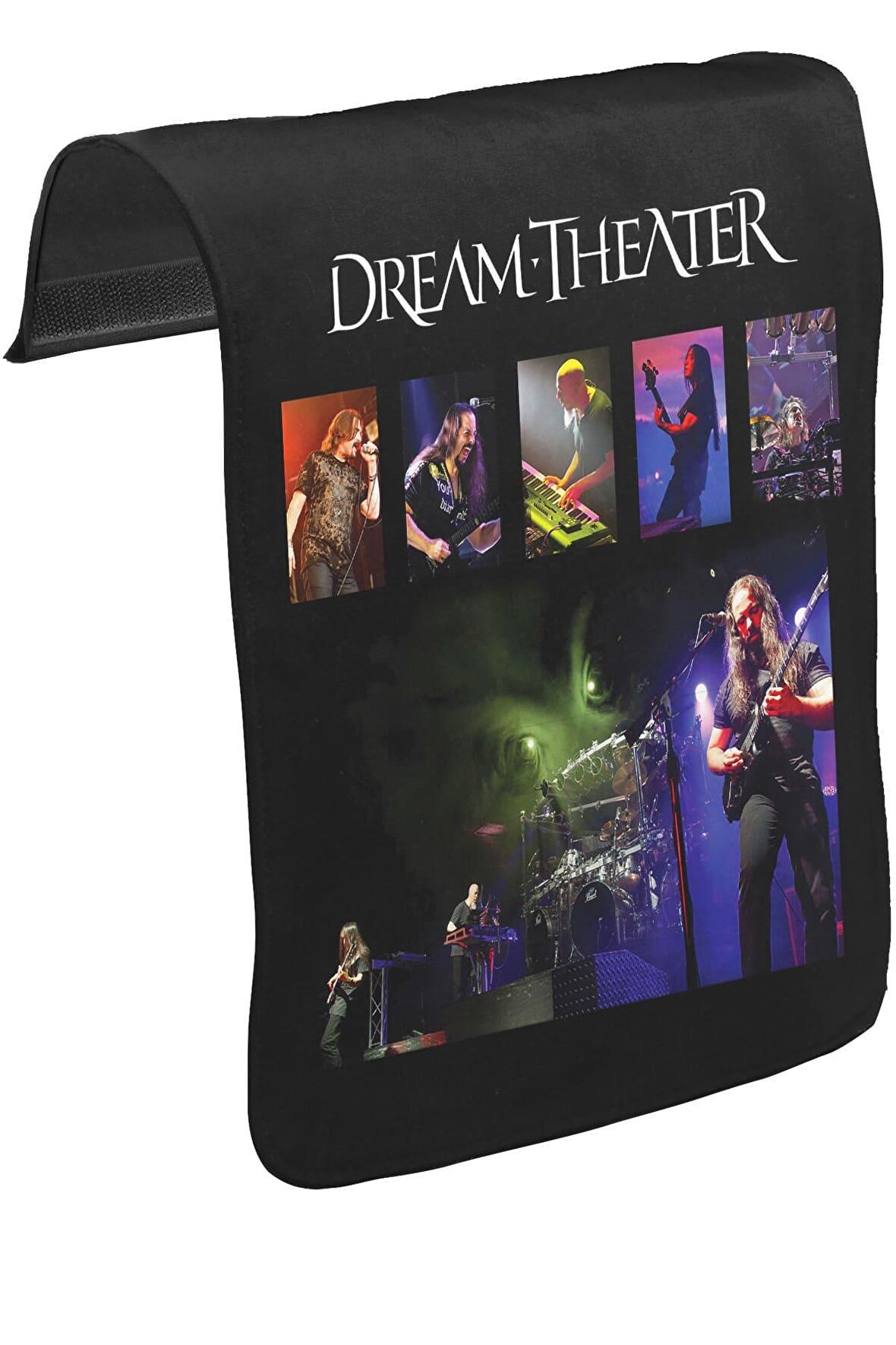 Dream Theater - Konser Unisex Siyah Tak-Çıkar Postacı Çanta Kapağı CK-162