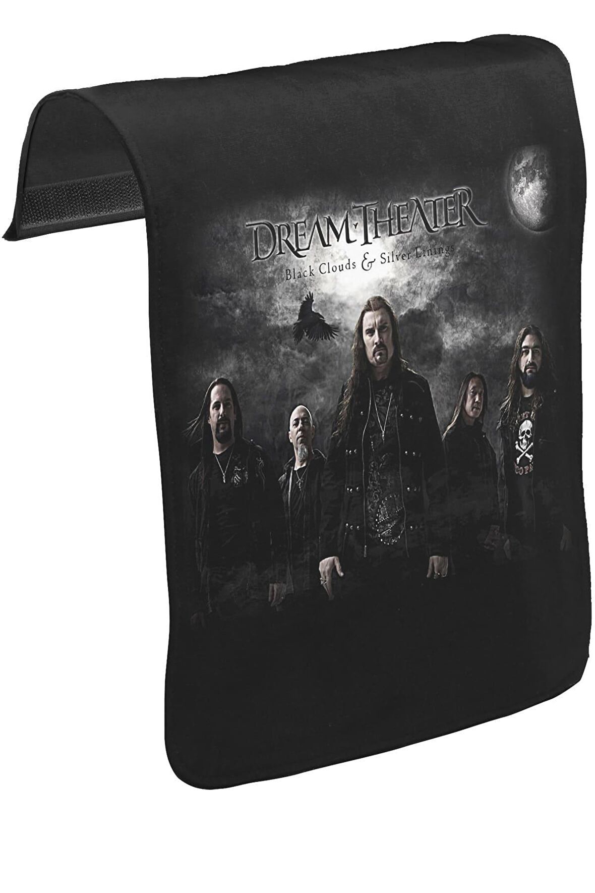 Dream Theater - Black Clouds Unisex Siyah Tak-Çıkar Postacı Çanta Kapağı CK-164