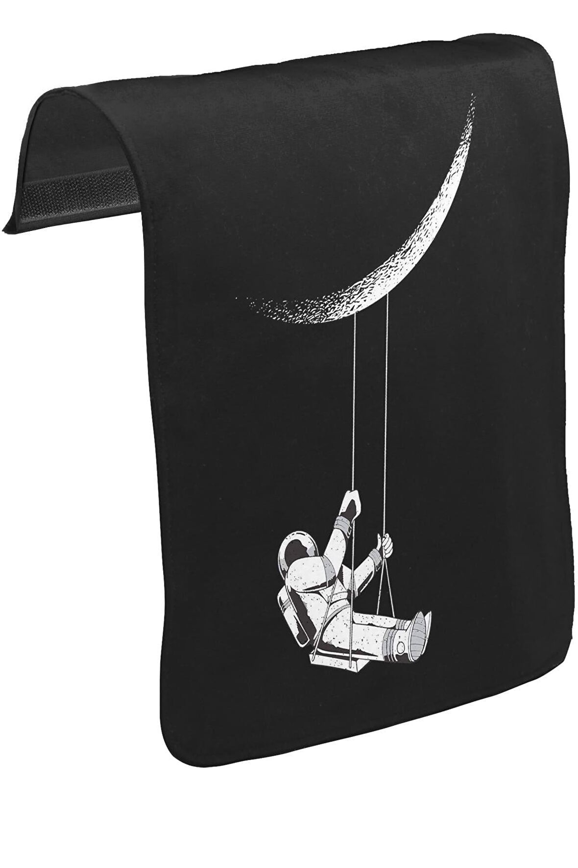 Astronot Salıncak Unisex Siyah Tak-Çıkar Postacı Çanta Kapağı CK-1658