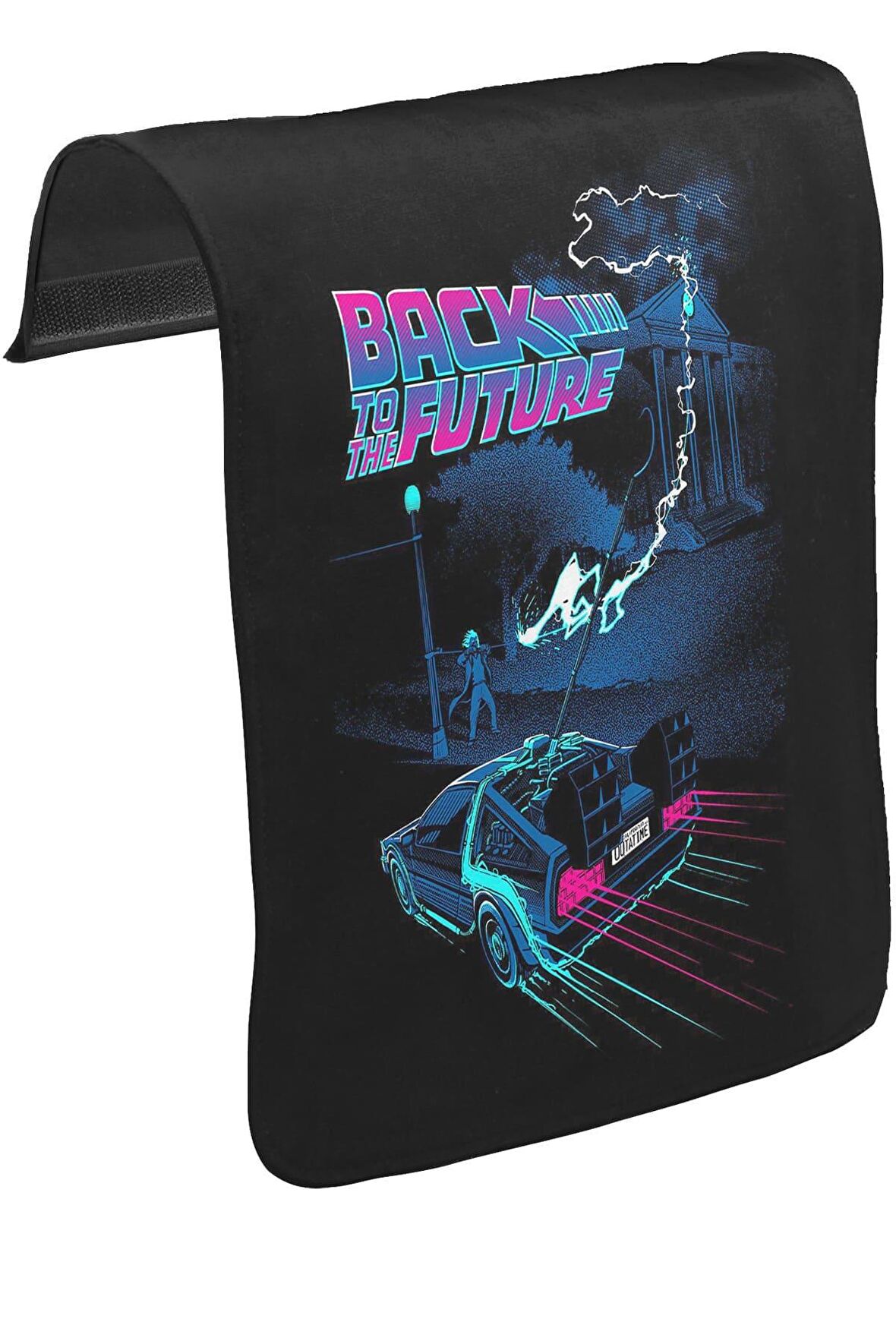 Back to the Future - Not That Time Unisex Siyah Tak-Çıkar Postacı Çanta Kapağı CK-1683