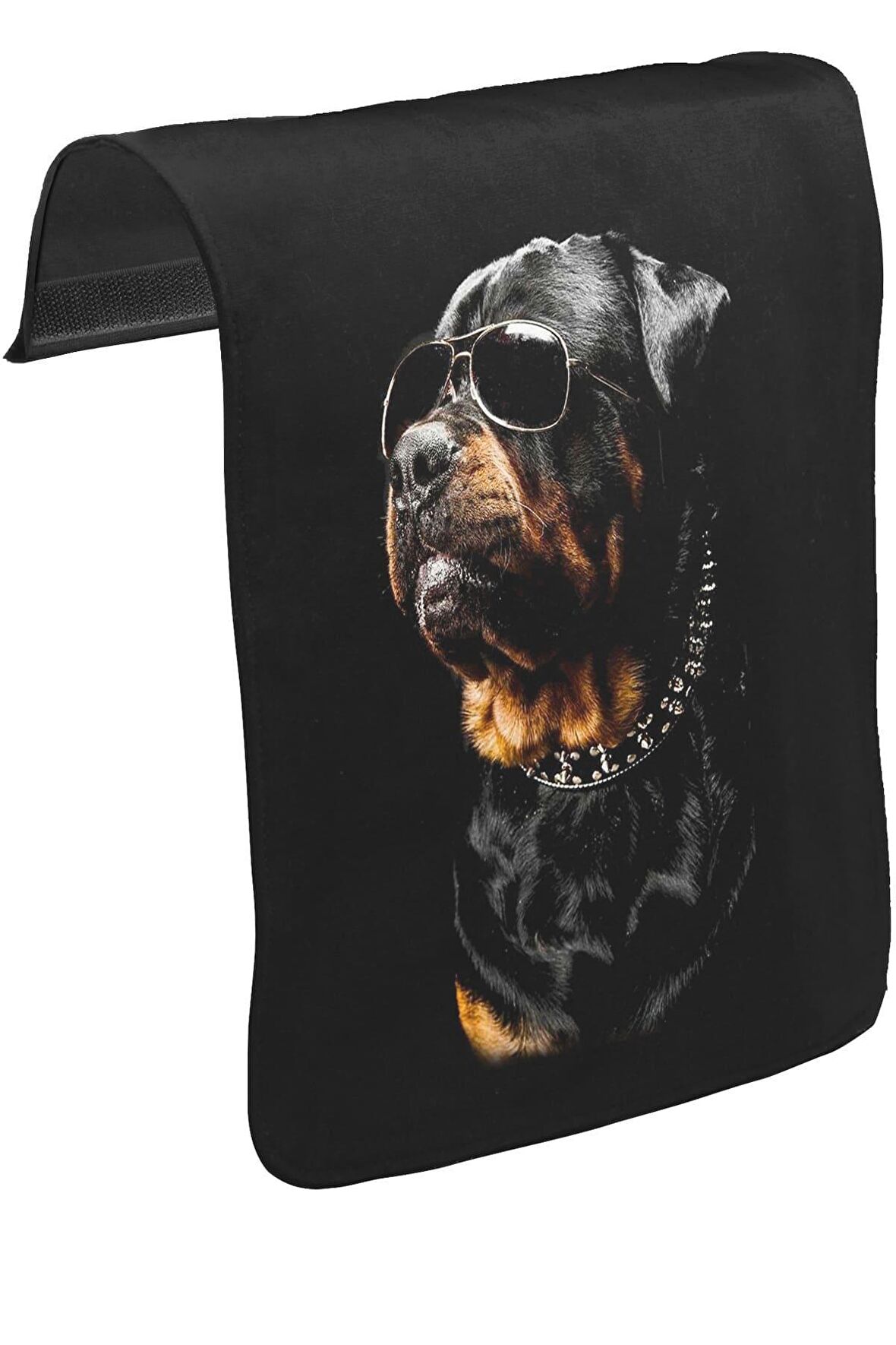 Rottweiler - Cool Unisex Siyah Tak-Çıkar Postacı Çanta Kapağı CK-1699