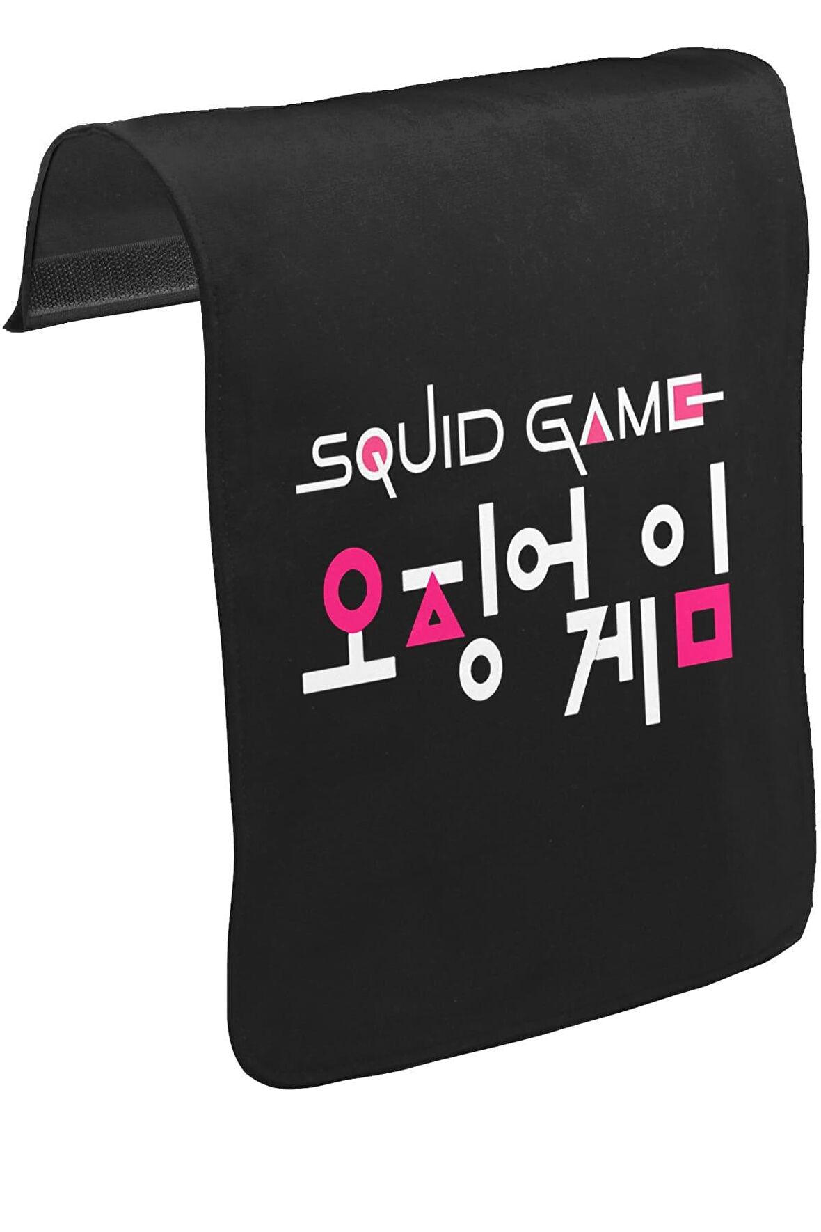Squid Game-Logo Korean Unisex Siyah Tak-Çıkar Postacı Çanta Kapağı CK-1746