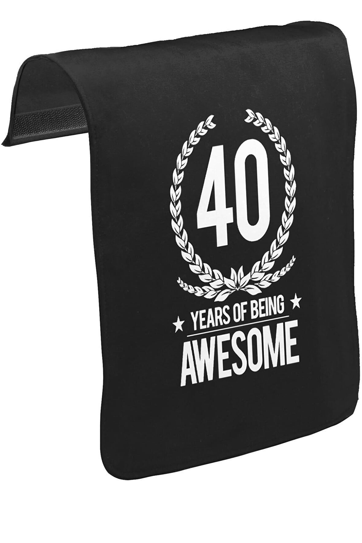 Awesome 40 Years Unisex Siyah Tak-Çıkar Postacı Çanta Kapağı CK-1748