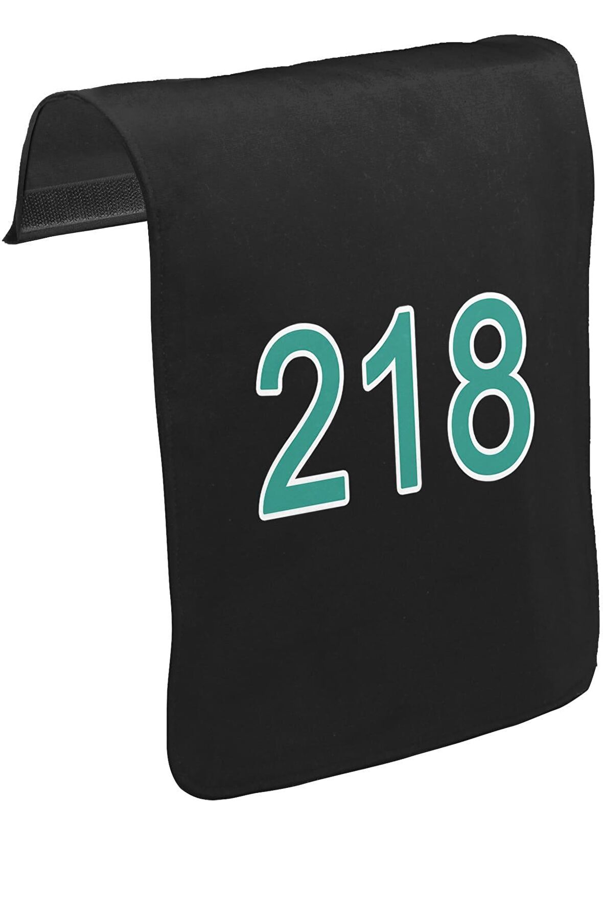 Squid Game-Number 218 Unisex Siyah Tak-Çıkar Postacı Çanta Kapağı CK-1751