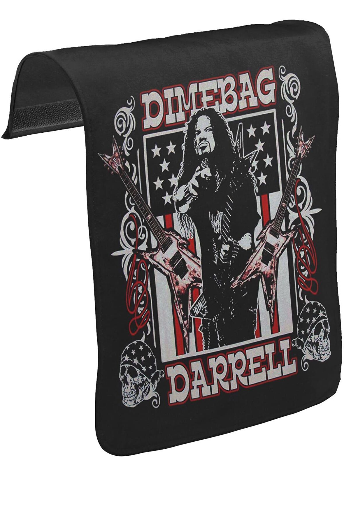 Dimebag Darrell Unisex Siyah Tak-Çıkar Postacı Çanta Kapağı CK-20