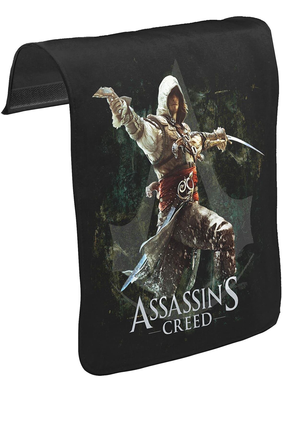 Assassin's Creed III Unisex Siyah Tak-Çıkar Postacı Çanta Kapağı CK-202