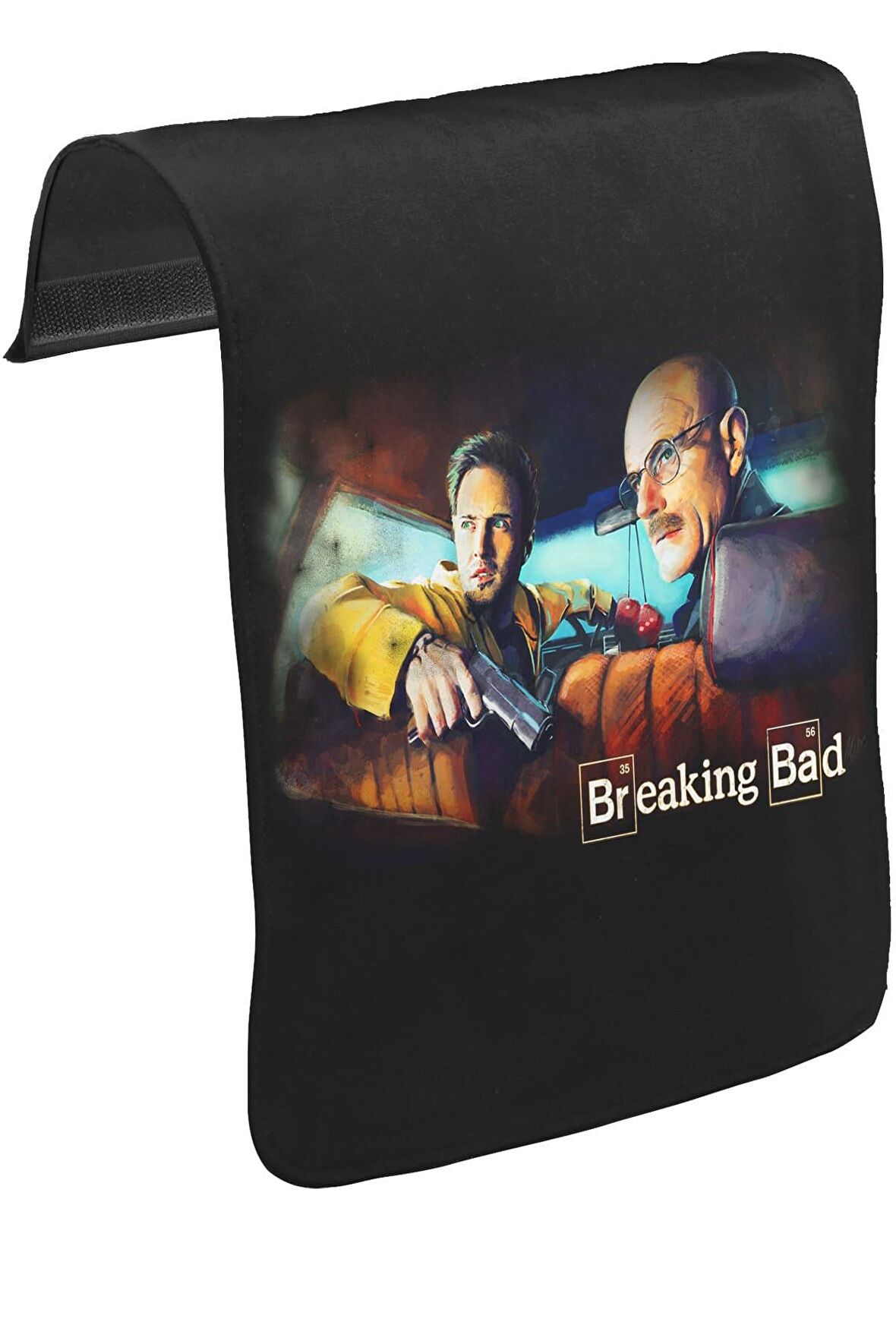 Breaking Bad - In the Car Unisex Siyah Tak-Çıkar Postacı Çanta Kapağı CK-209