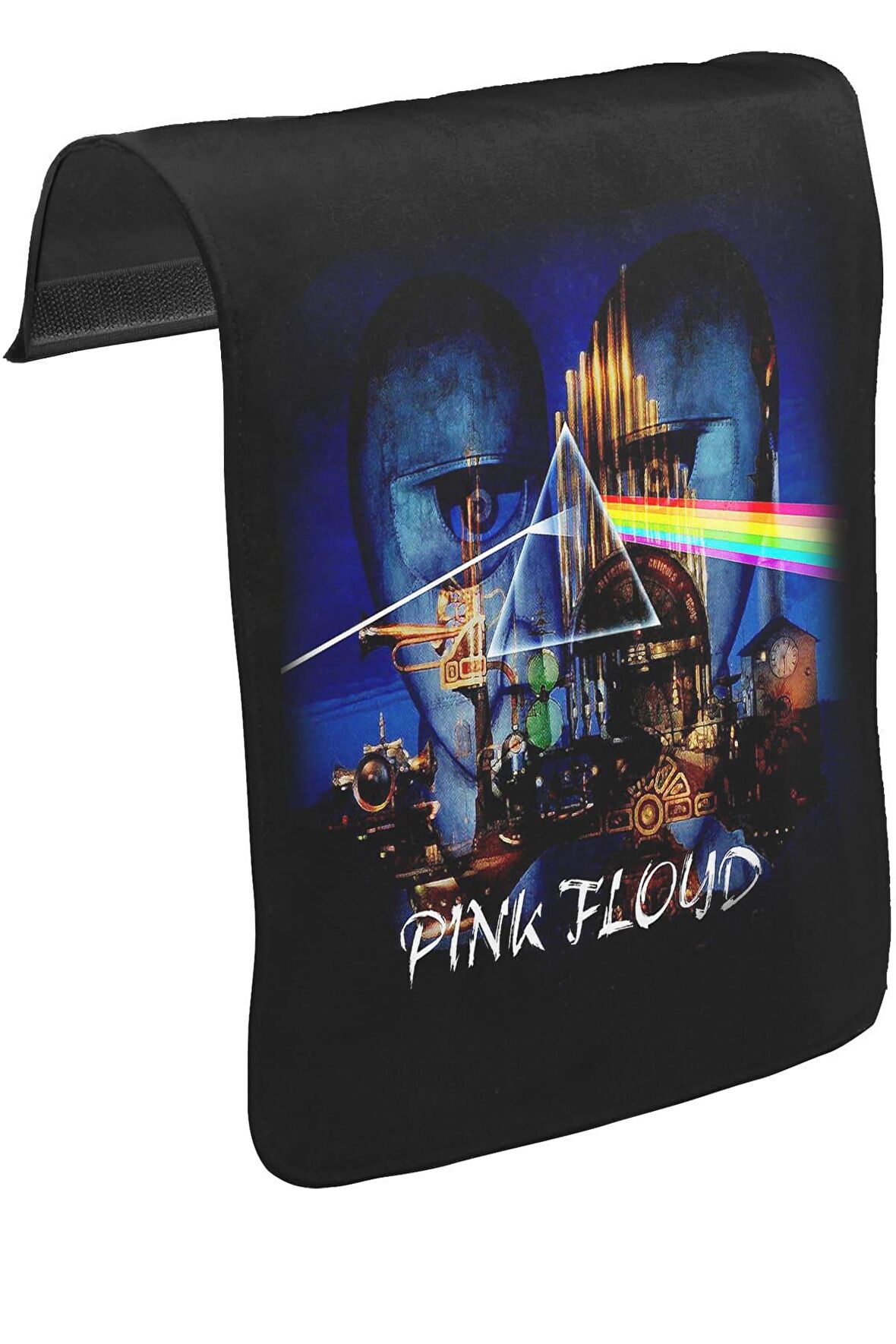 Pink Floyd - Above the Light Unisex Siyah Tak-Çıkar Postacı Çanta Kapağı CK-222