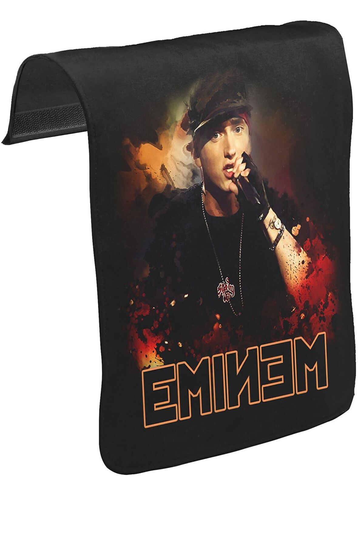 Eminem Unisex Siyah Tak-Çıkar Postacı Çanta Kapağı CK-23