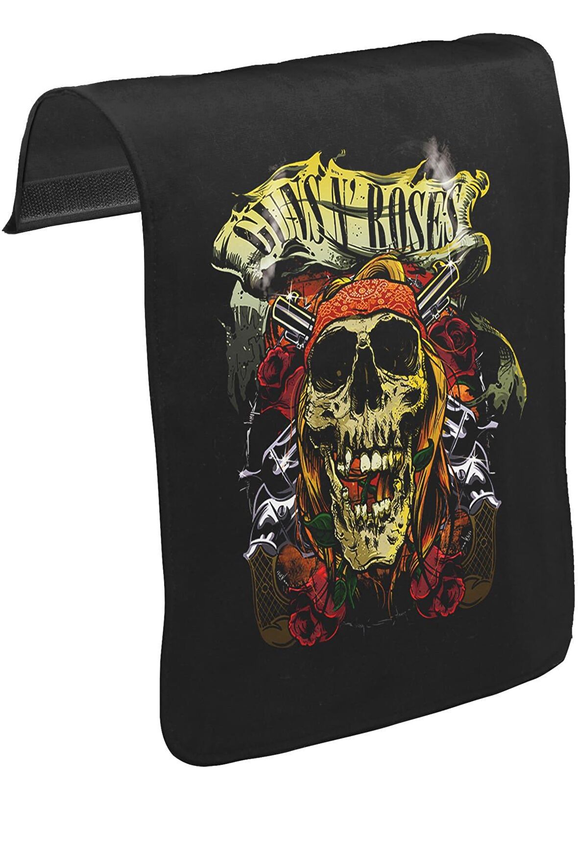 Guns N'Roses Unisex Siyah Tak-Çıkar Postacı Çanta Kapağı CK-25