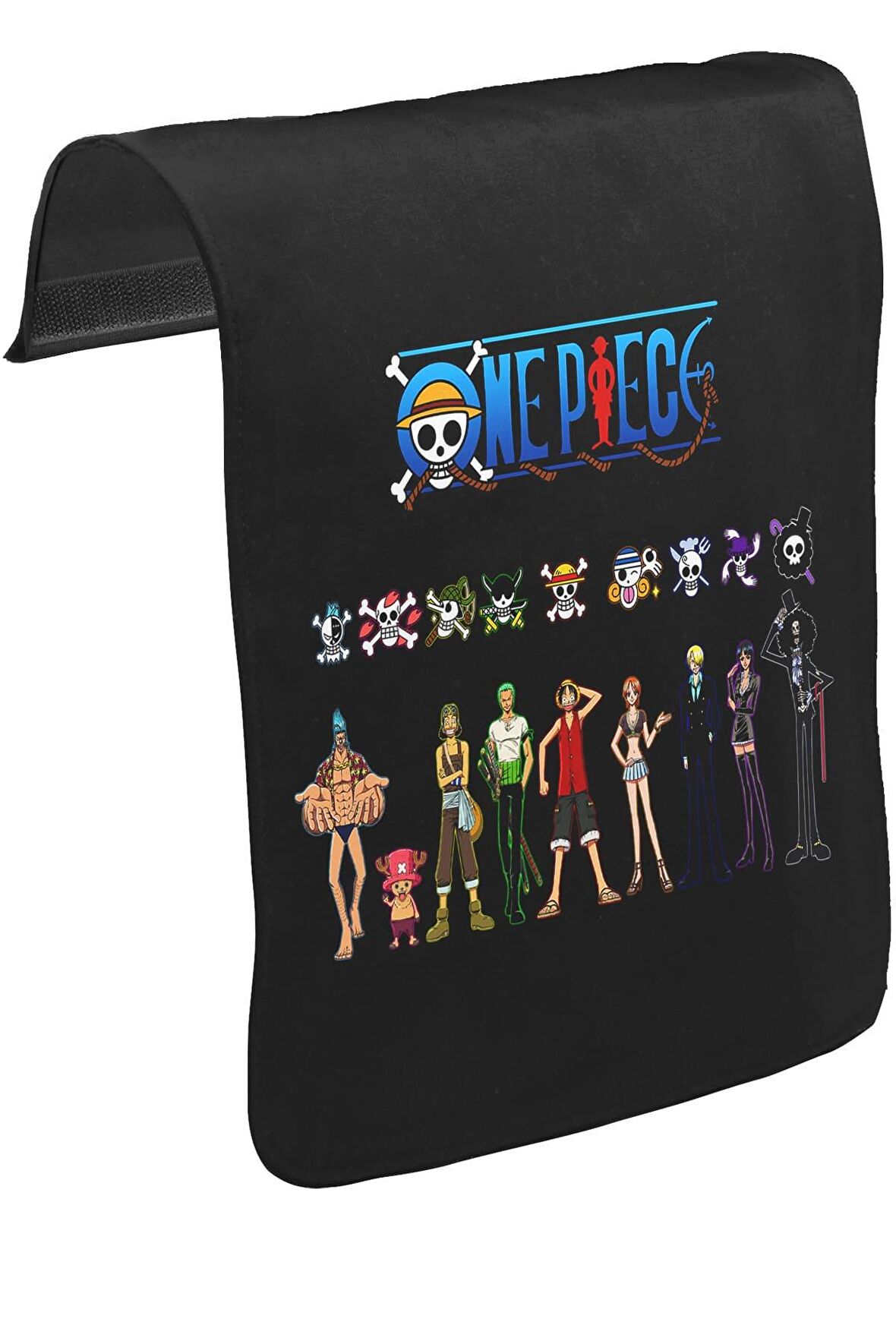 One Piece Unisex Siyah Tak-Çıkar Postacı Çanta Kapağı CK-258