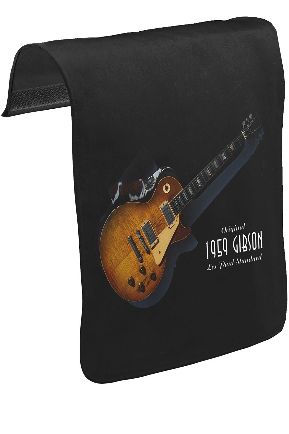 Gitar - Gibson - 1959 Unisex Siyah Tak-Çıkar Postacı Çanta Kapağı CK-263