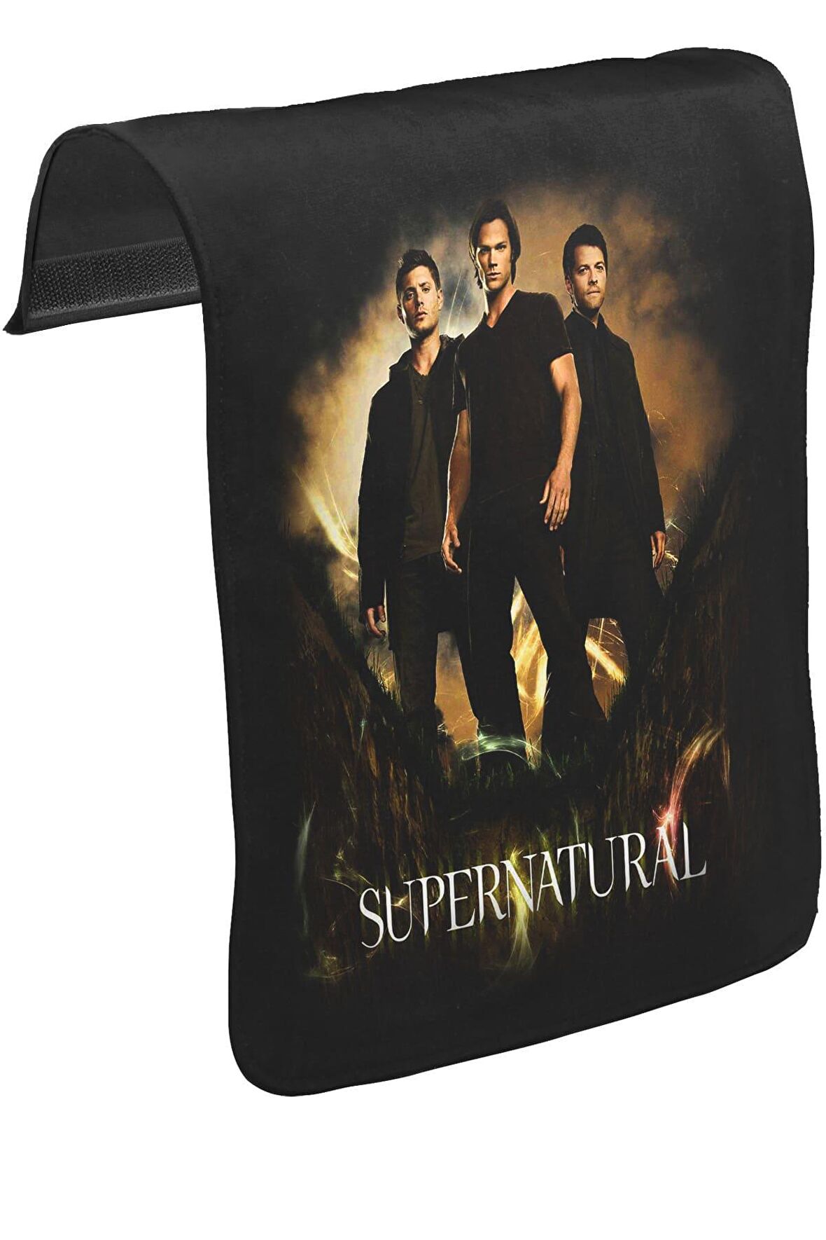 Supernatural Unisex Siyah Tak-Çıkar Postacı Çanta Kapağı CK-281