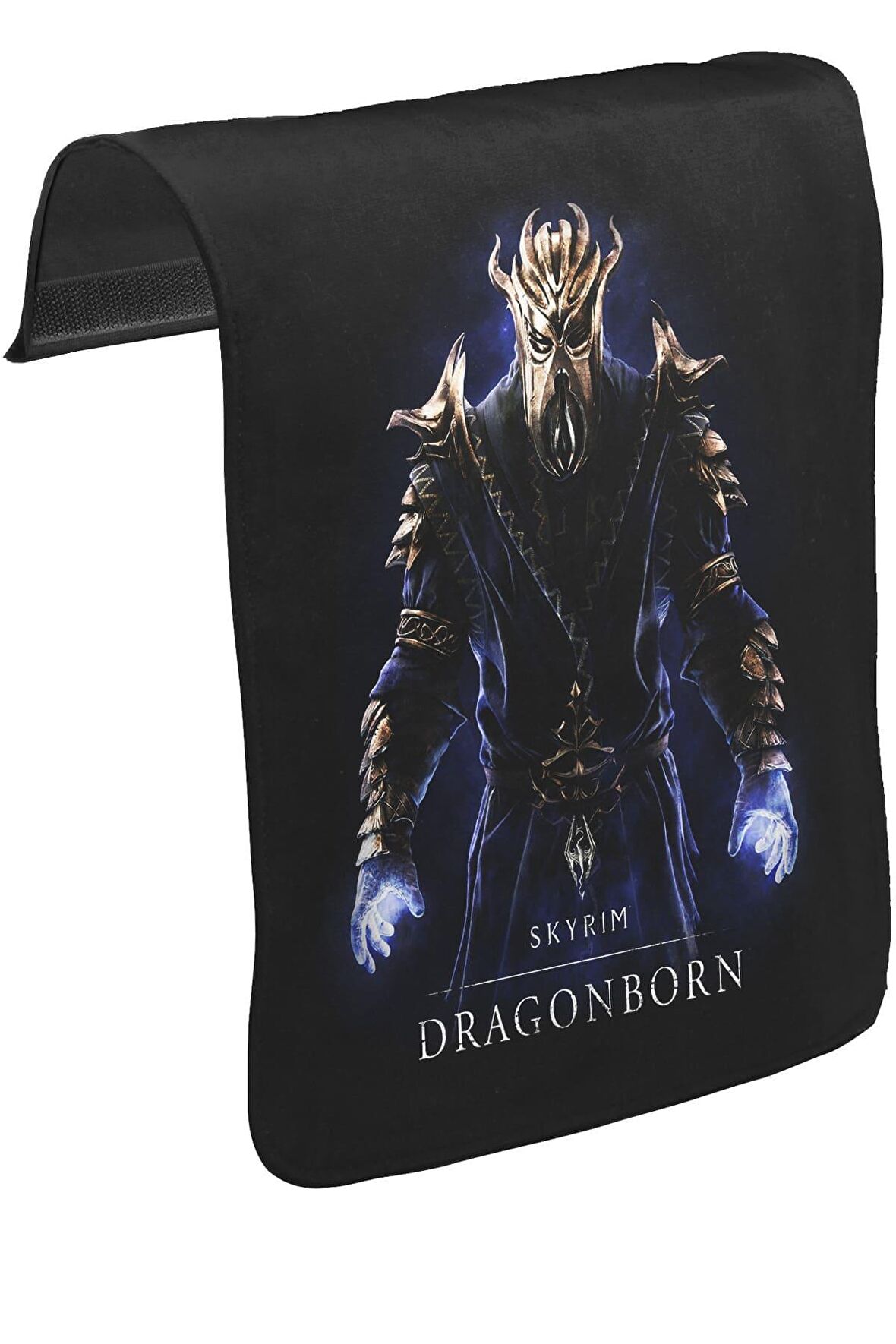 Skyrim - Dragonborn Unisex Siyah Tak-Çıkar Postacı Çanta Kapağı CK-295