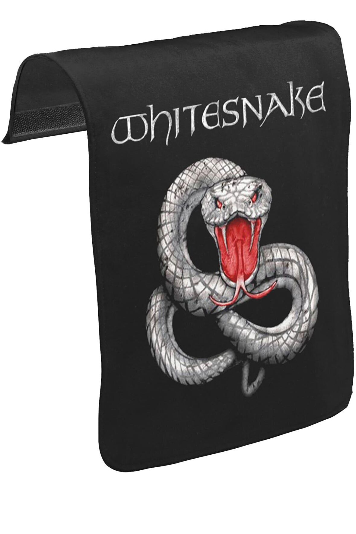 Whitesnake - Snake Unisex Siyah Tak-Çıkar Postacı Çanta Kapağı CK-30