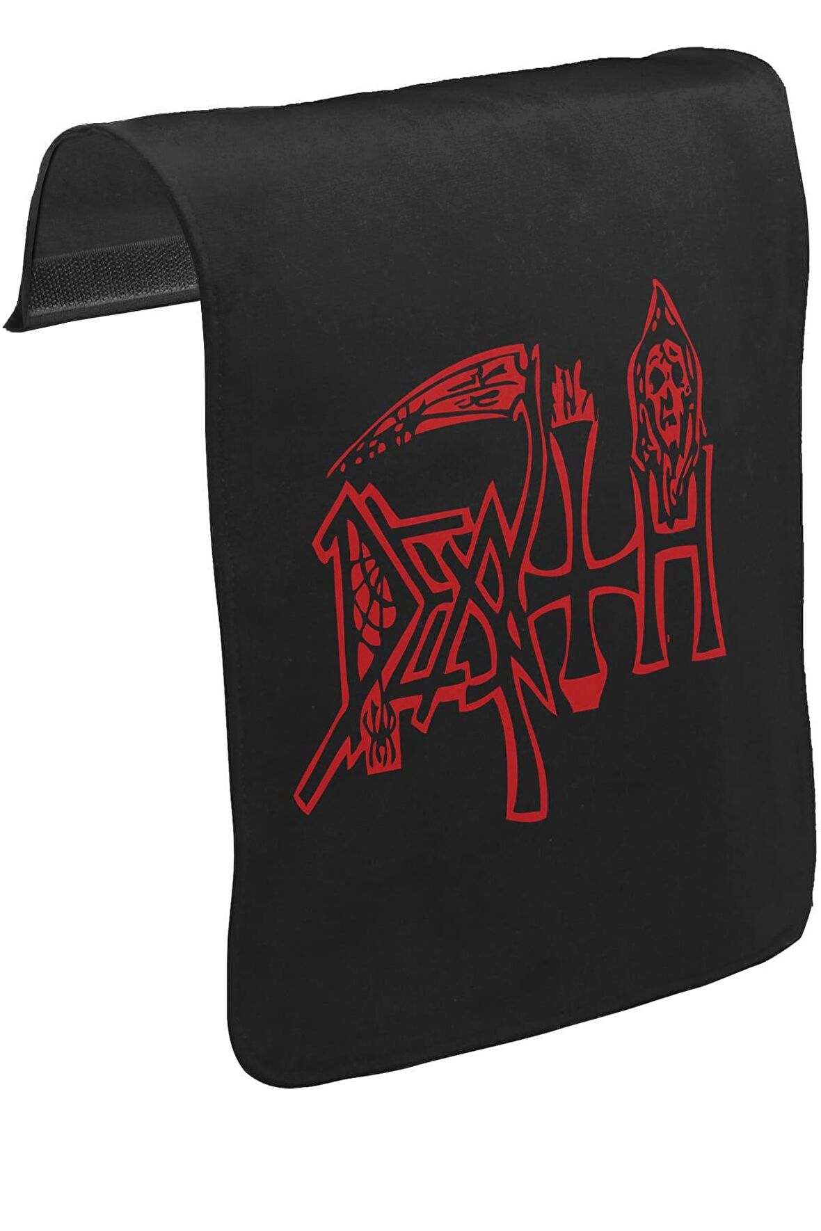 Death - Logo Unisex Siyah Tak-Çıkar Postacı Çanta Kapağı CK-311