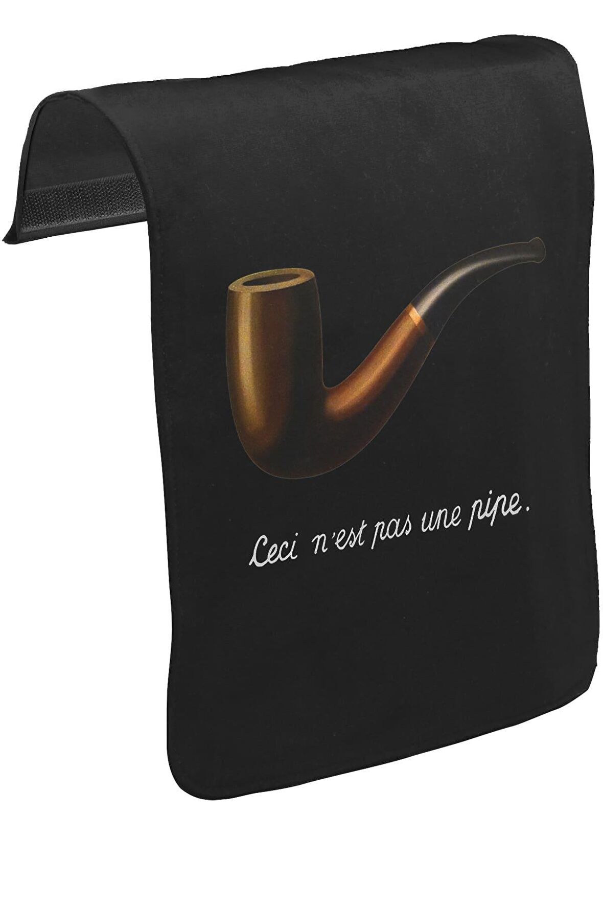 C'est ne pas Une Pipe Unisex Siyah Tak-Çıkar Postacı Çanta Kapağı CK-312