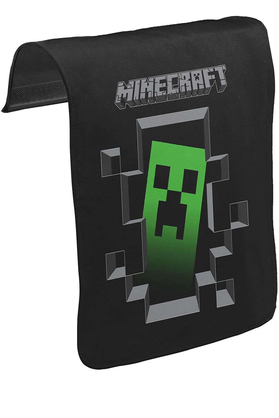 Minecraft Unisex Siyah Tak-Çıkar Postacı Çanta Kapağı CK-333