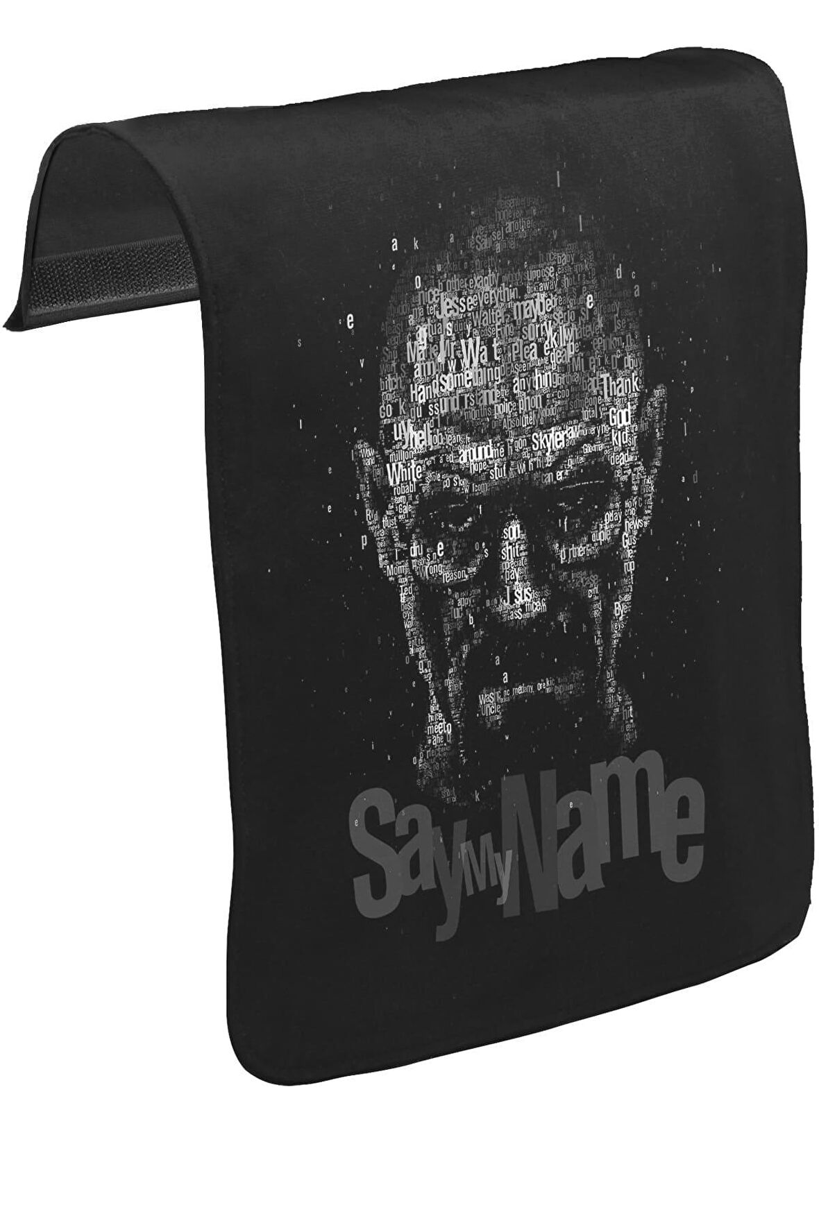 Breaking Bad - Say My Name Unisex Siyah Tak-Çıkar Postacı Çanta Kapağı CK-335