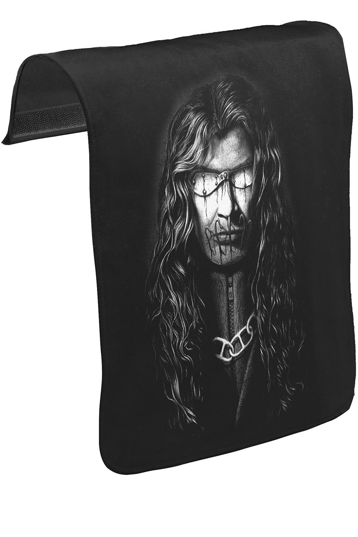 Megadeth - Dave Mustaine Unisex Siyah Tak-Çıkar Postacı Çanta Kapağı CK-341