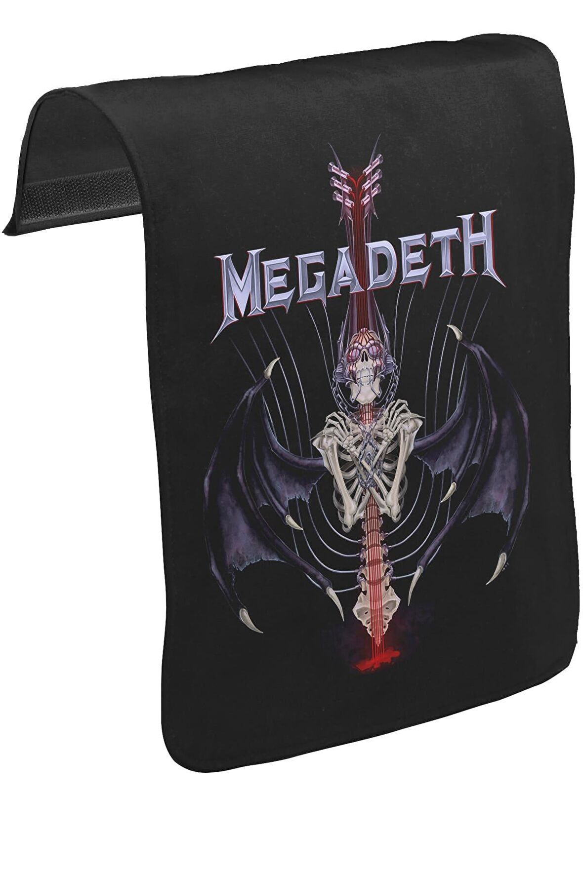 Megadeth - Vic II Unisex Siyah Tak-Çıkar Postacı Çanta Kapağı CK-343