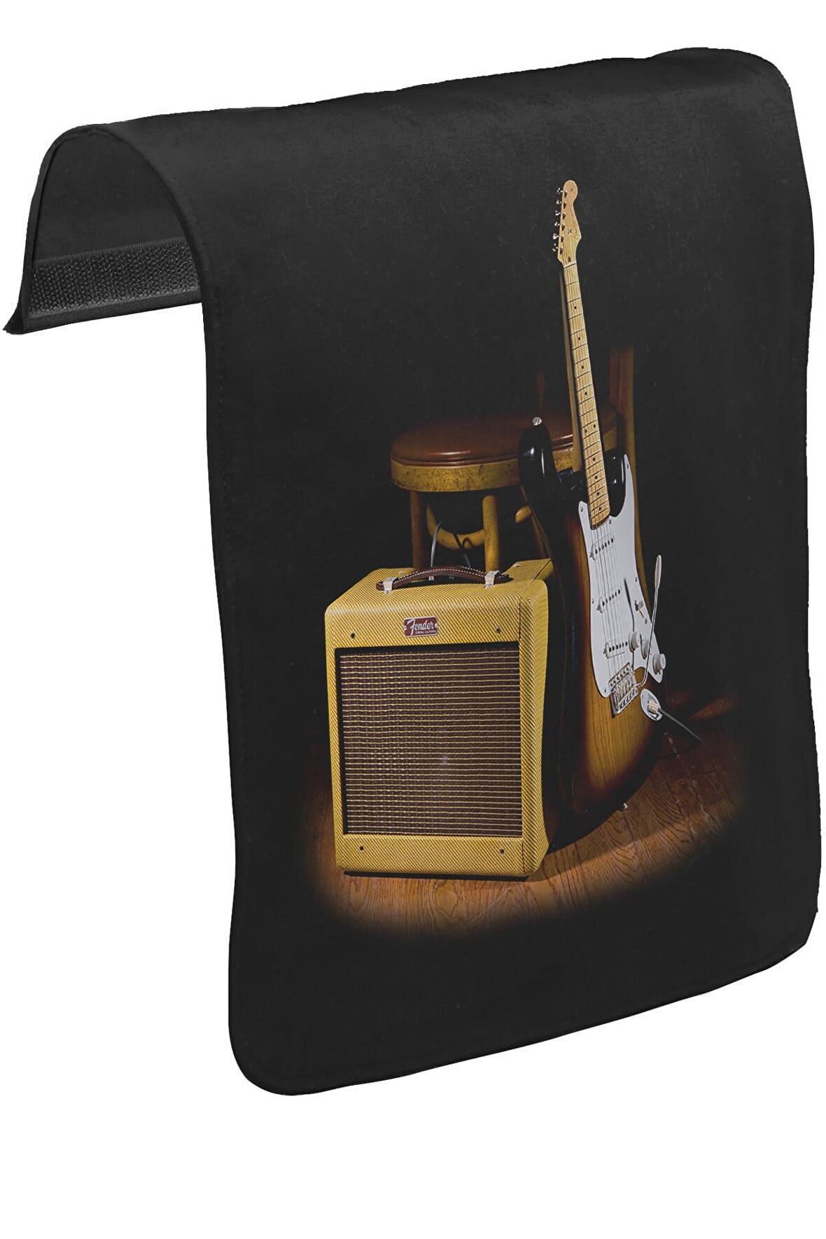 Fender and the Rock 'n Roll Unisex Siyah Tak-Çıkar Postacı Çanta Kapağı CK-348