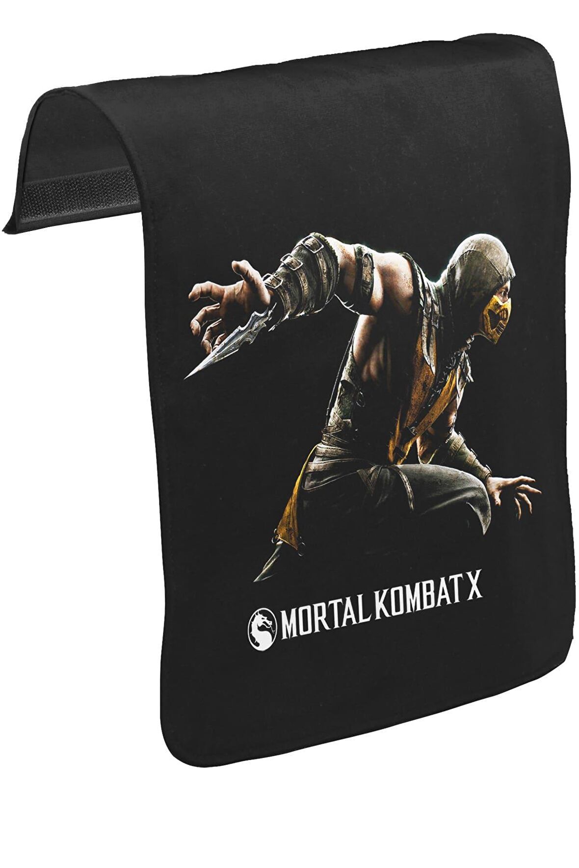 Mortal Combat X Unisex Siyah Tak-Çıkar Postacı Çanta Kapağı CK-380