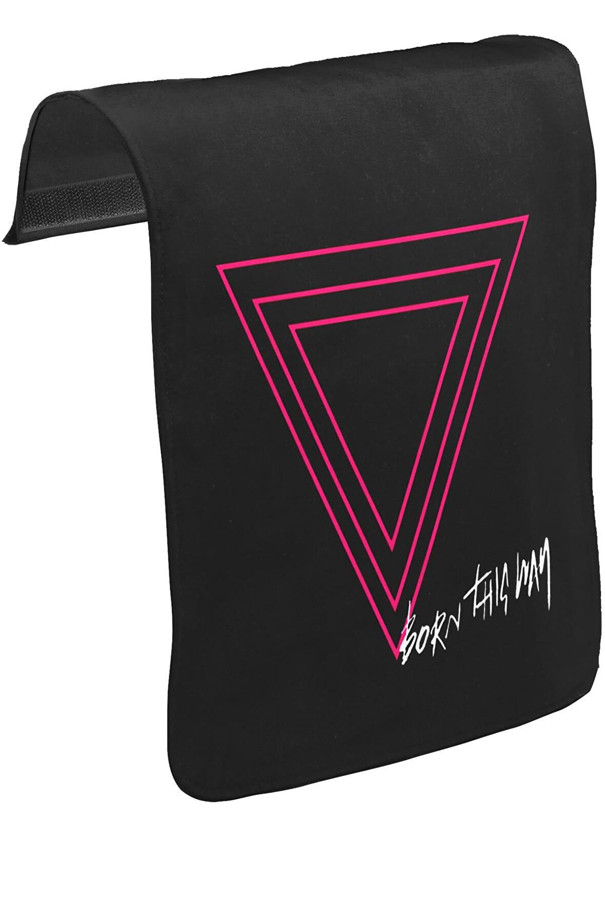 Lady Gaga - Born this Way Logo Unisex Siyah Tak-Çıkar Postacı Çanta Kapağı CK-390