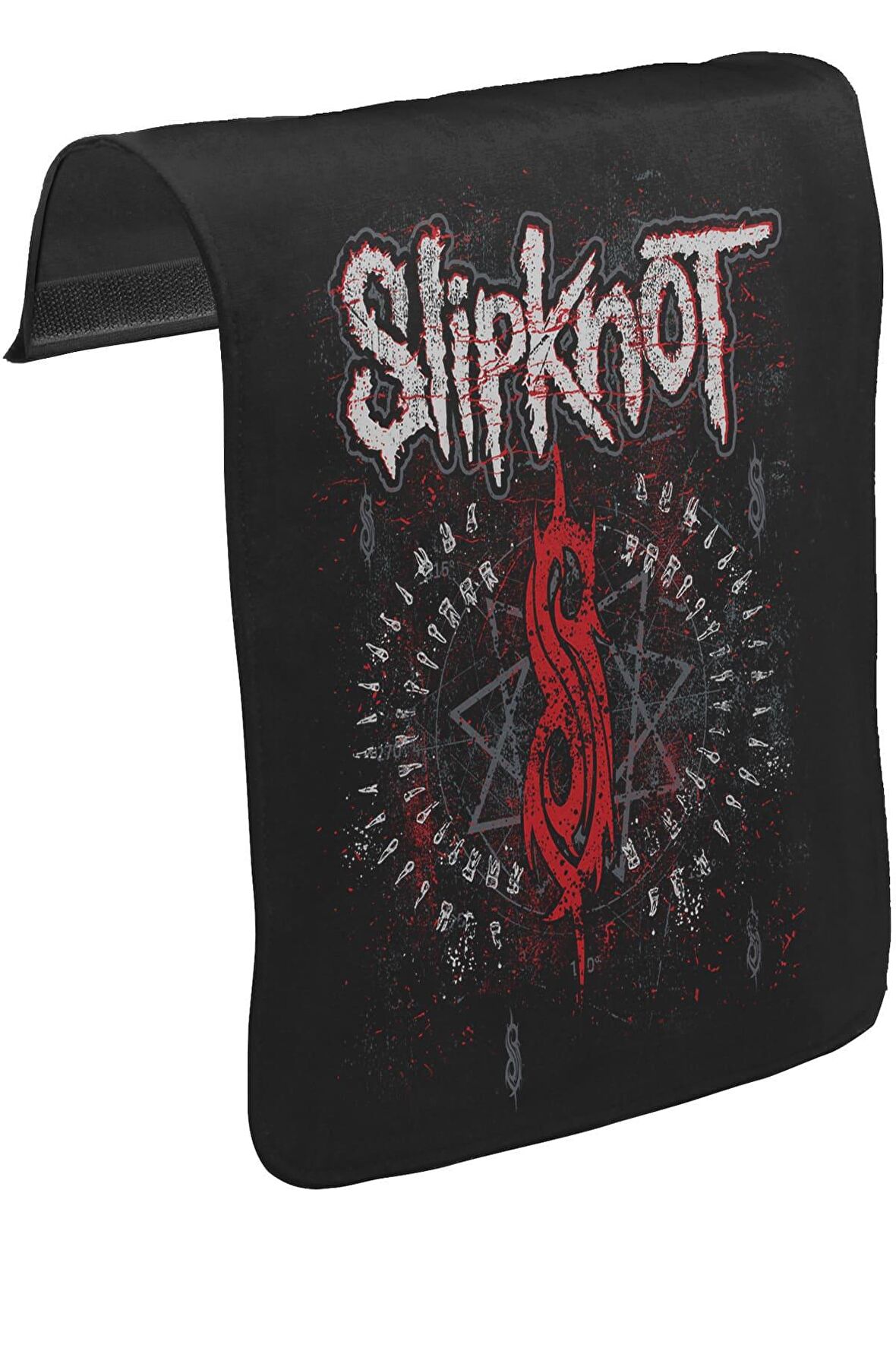 Slipknot - Logo Unisex Siyah Tak-Çıkar Postacı Çanta Kapağı CK-414