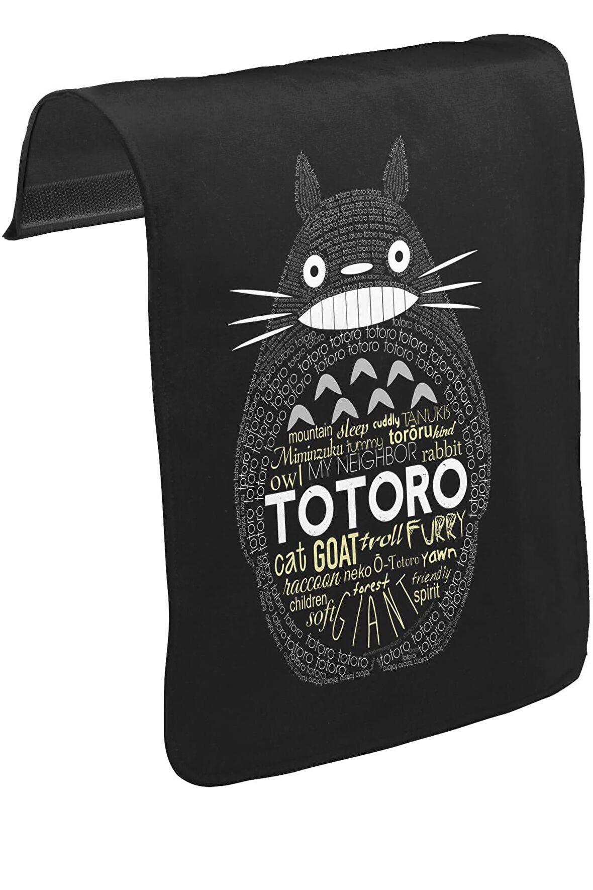 Totoro Unisex Siyah Tak-Çıkar Postacı Çanta Kapağı CK-432