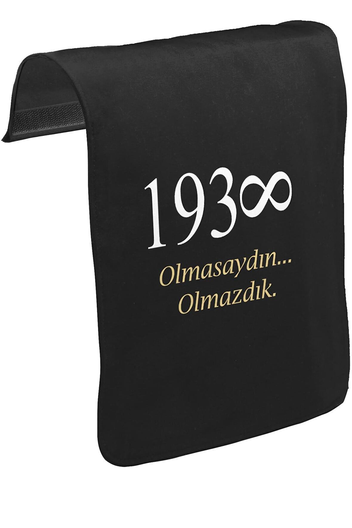 Atatürk - Olmasaydın.. Olmazdık Unisex Siyah Tak-Çıkar Postacı Çanta Kapağı CK-444