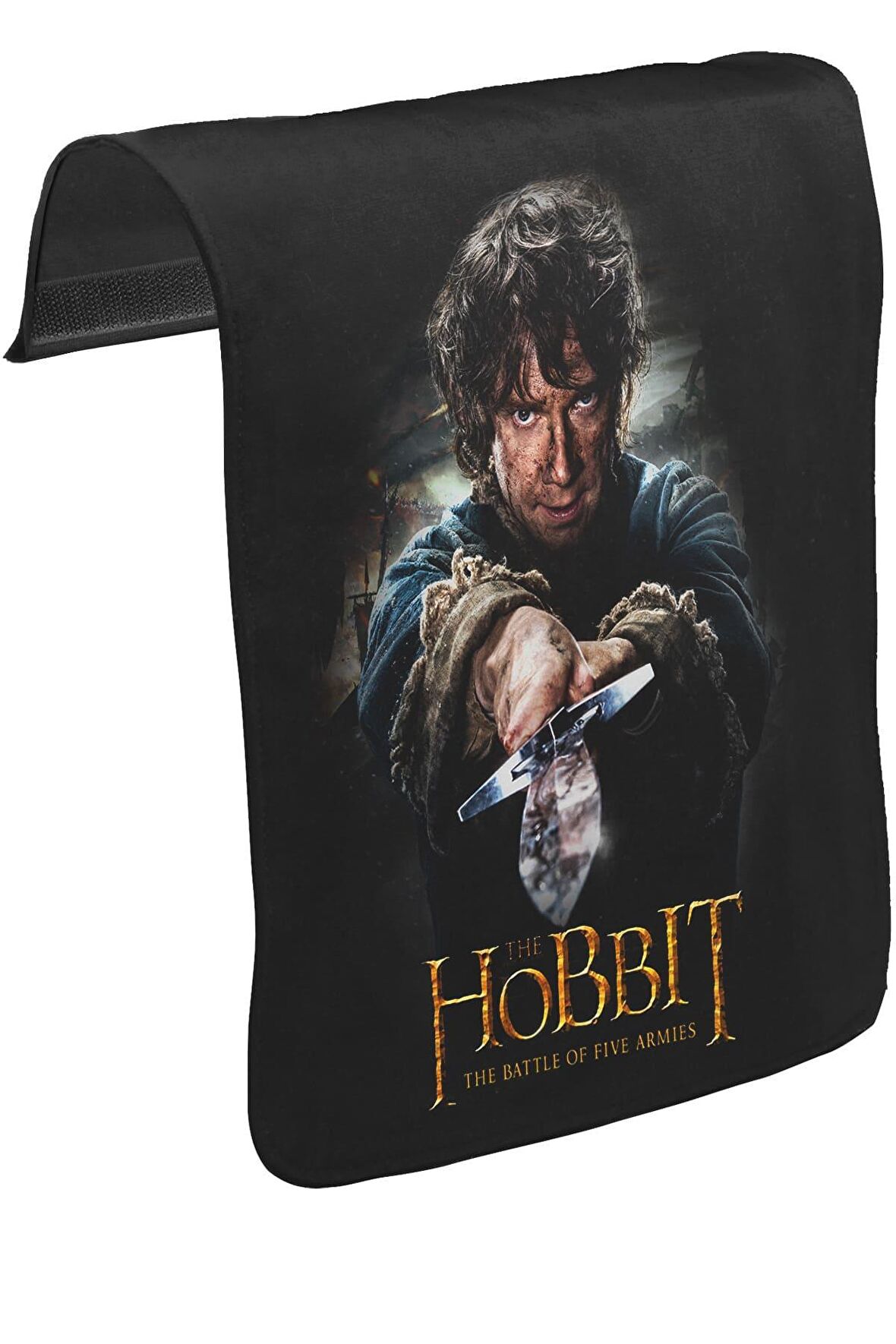 Hobbit - The Battle of Five Armies Unisex Siyah Tak-Çıkar Postacı Çanta Kapağı CK-483