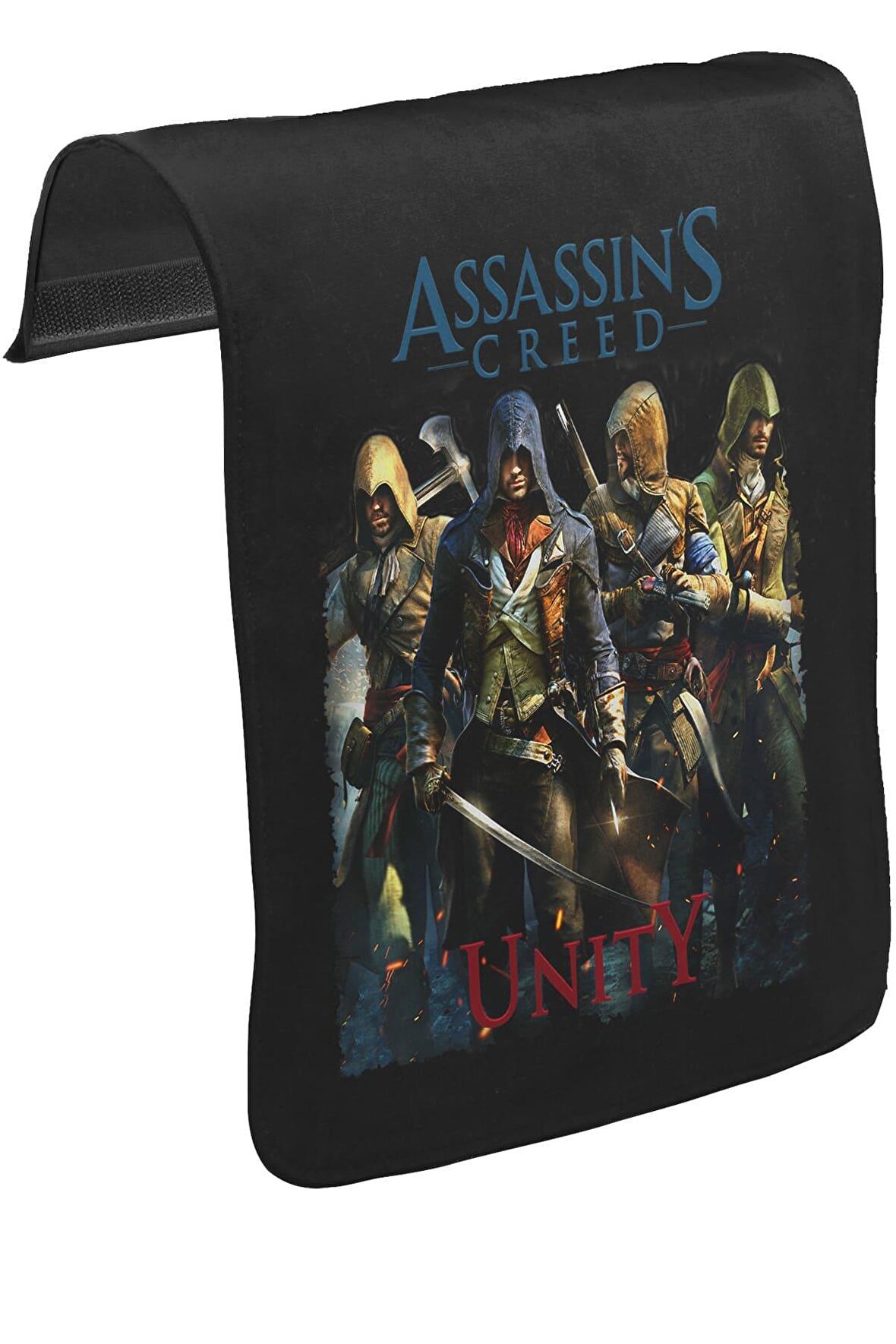 Assassin's Creed Unity II Unisex Siyah Tak-Çıkar Postacı Çanta Kapağı CK-486