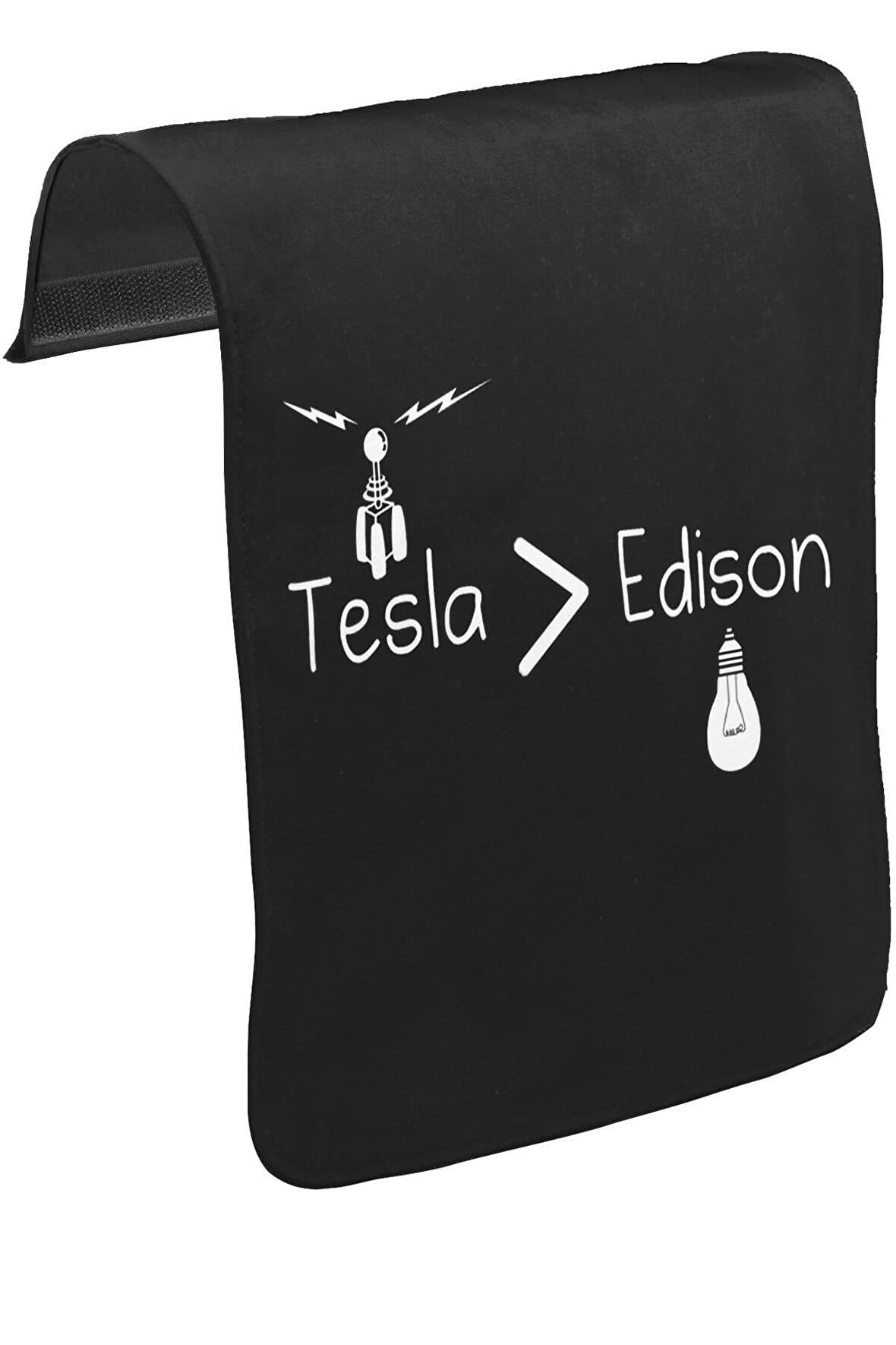 Tesla > Edison Unisex Siyah Tak-Çıkar Postacı Çanta Kapağı CK-498