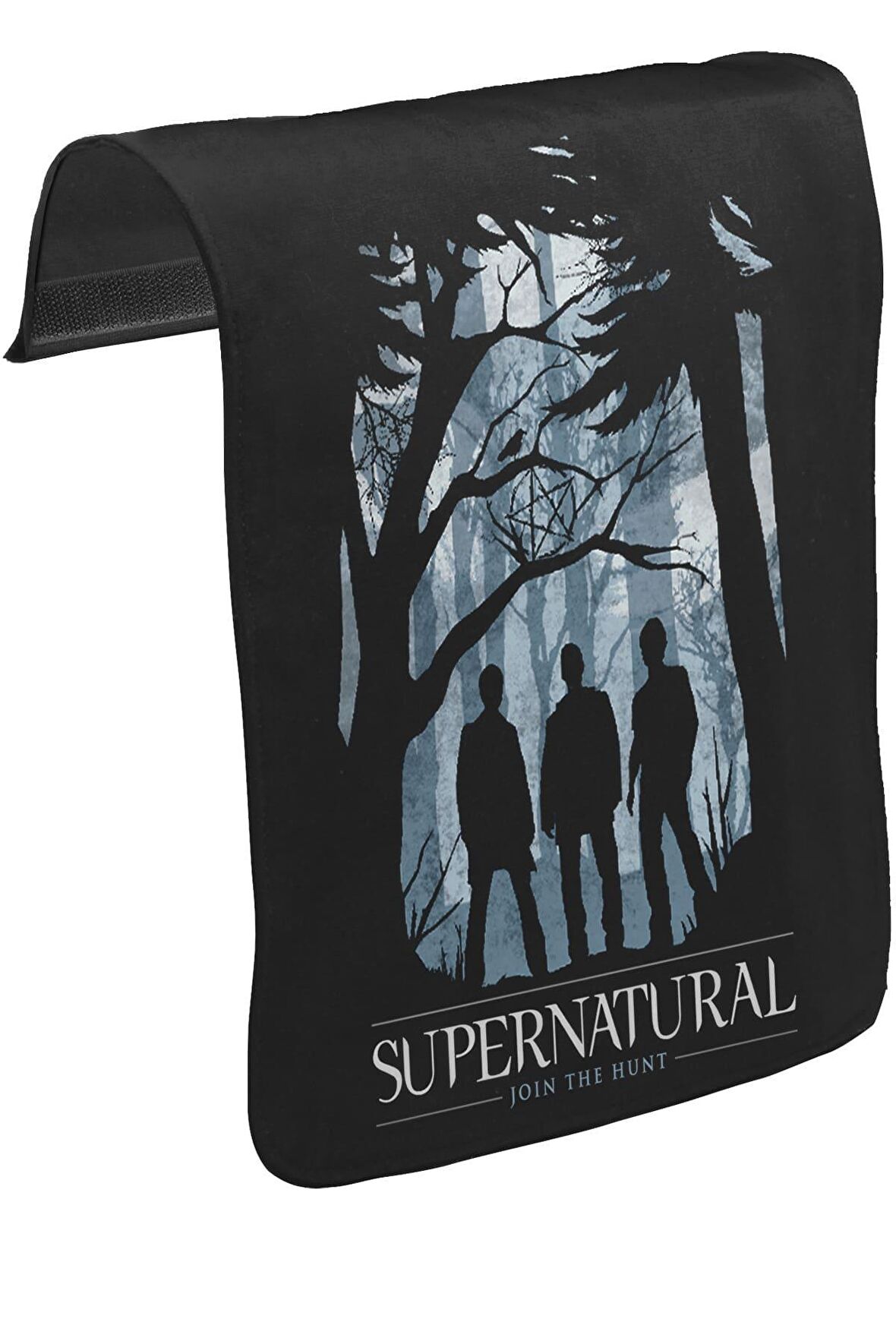 Supernatural - Join the Hunt II Unisex Siyah Tak-Çıkar Postacı Çanta Kapağı CK-524
