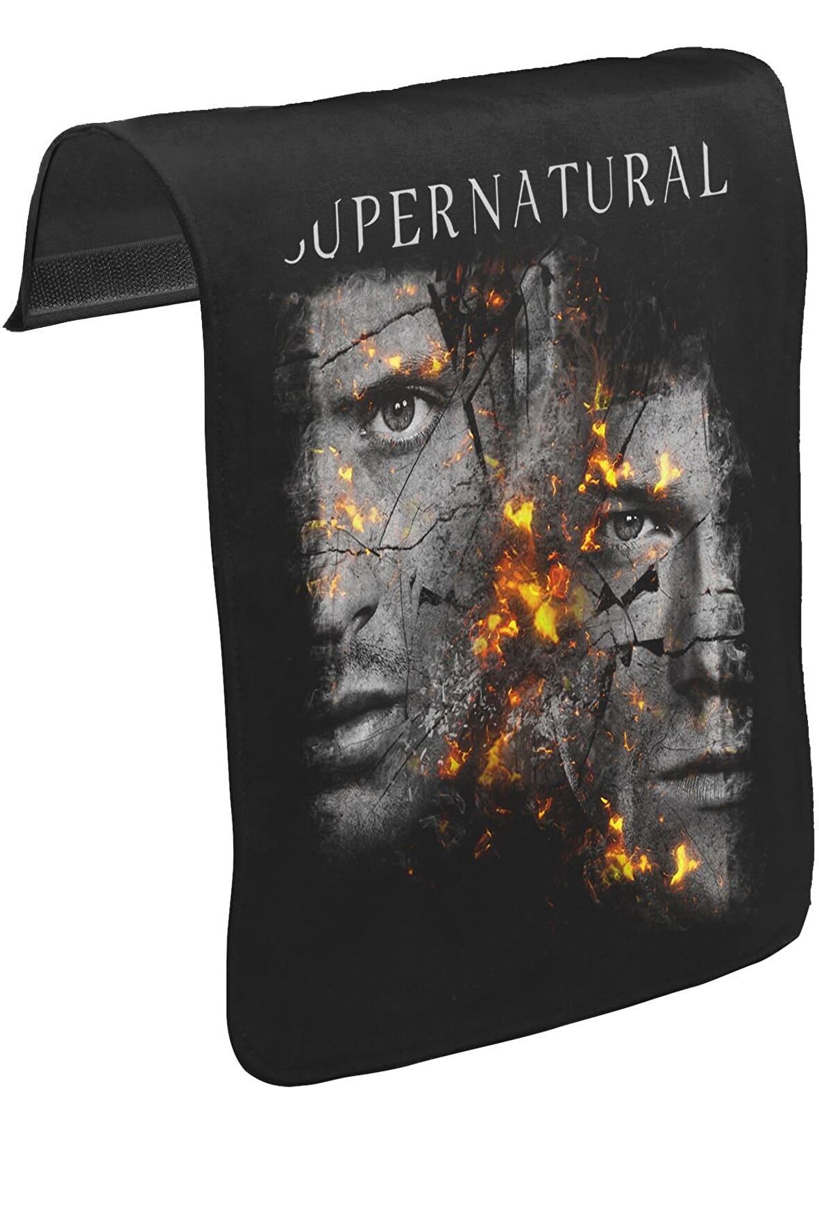 Supernatural - Winchester Unisex Siyah Tak-Çıkar Postacı Çanta Kapağı CK-527