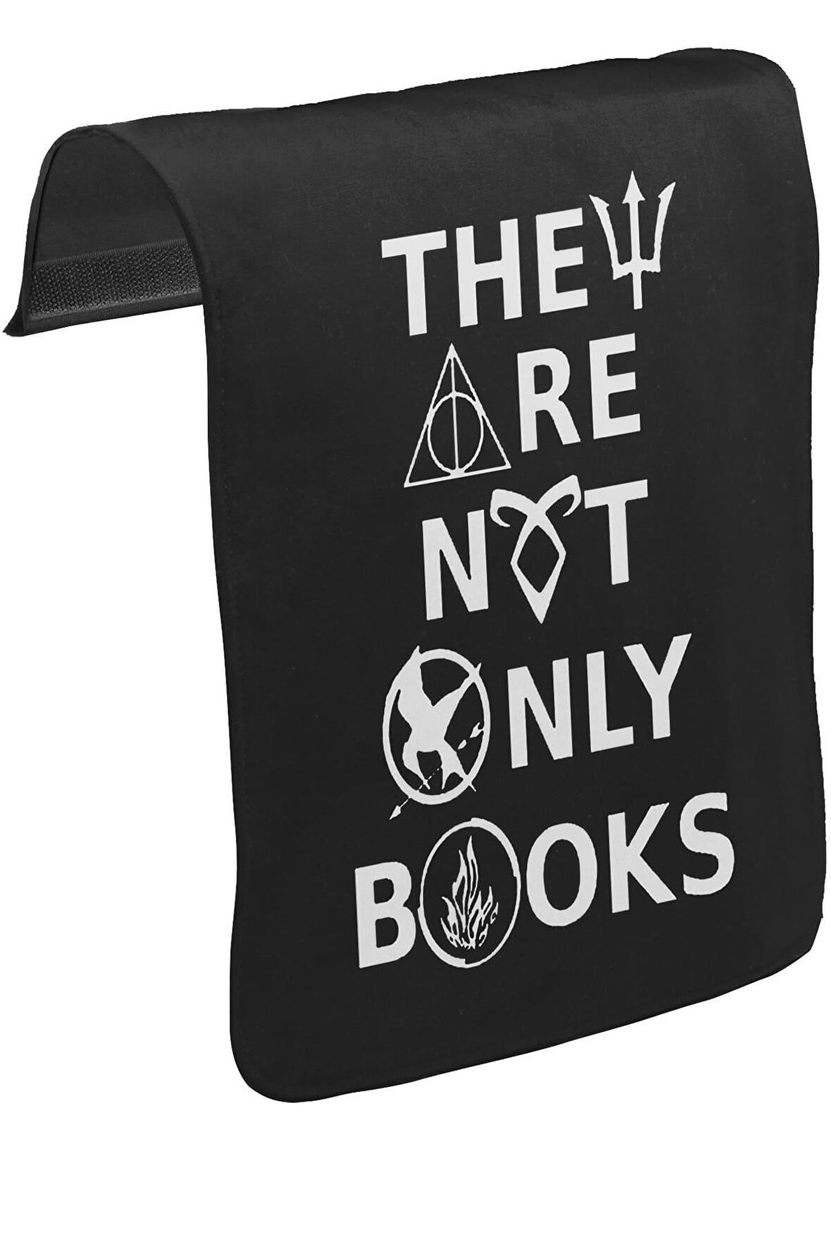 They are not Only Books Unisex Siyah Tak-Çıkar Postacı Çanta Kapağı CK-535