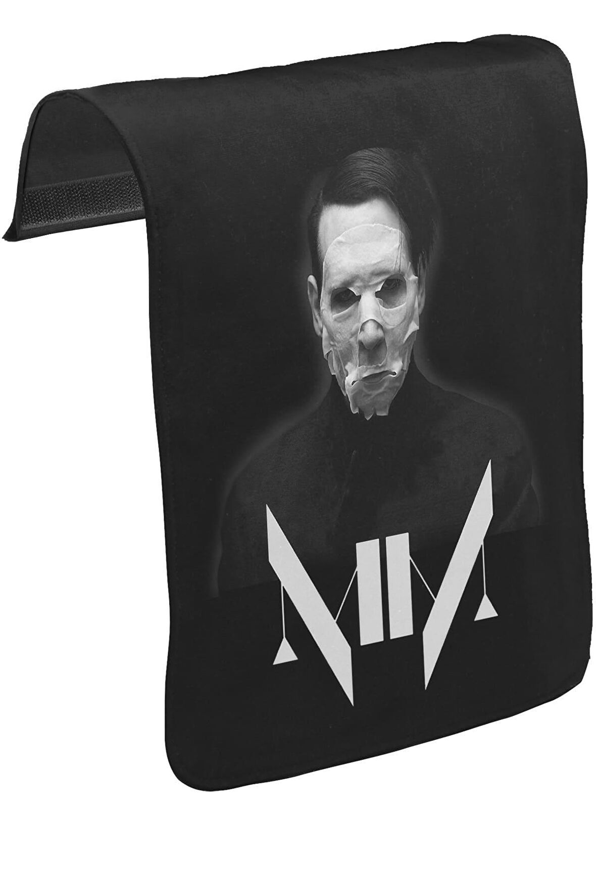 Marilyn Manson I Unisex Siyah Tak-Çıkar Postacı Çanta Kapağı CK-616
