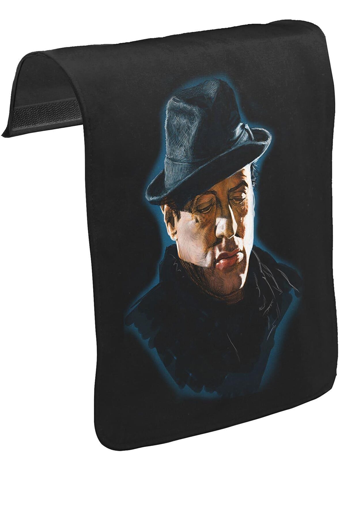 Rocky Balboa Unisex Siyah Tak-Çıkar Postacı Çanta Kapağı CK-627