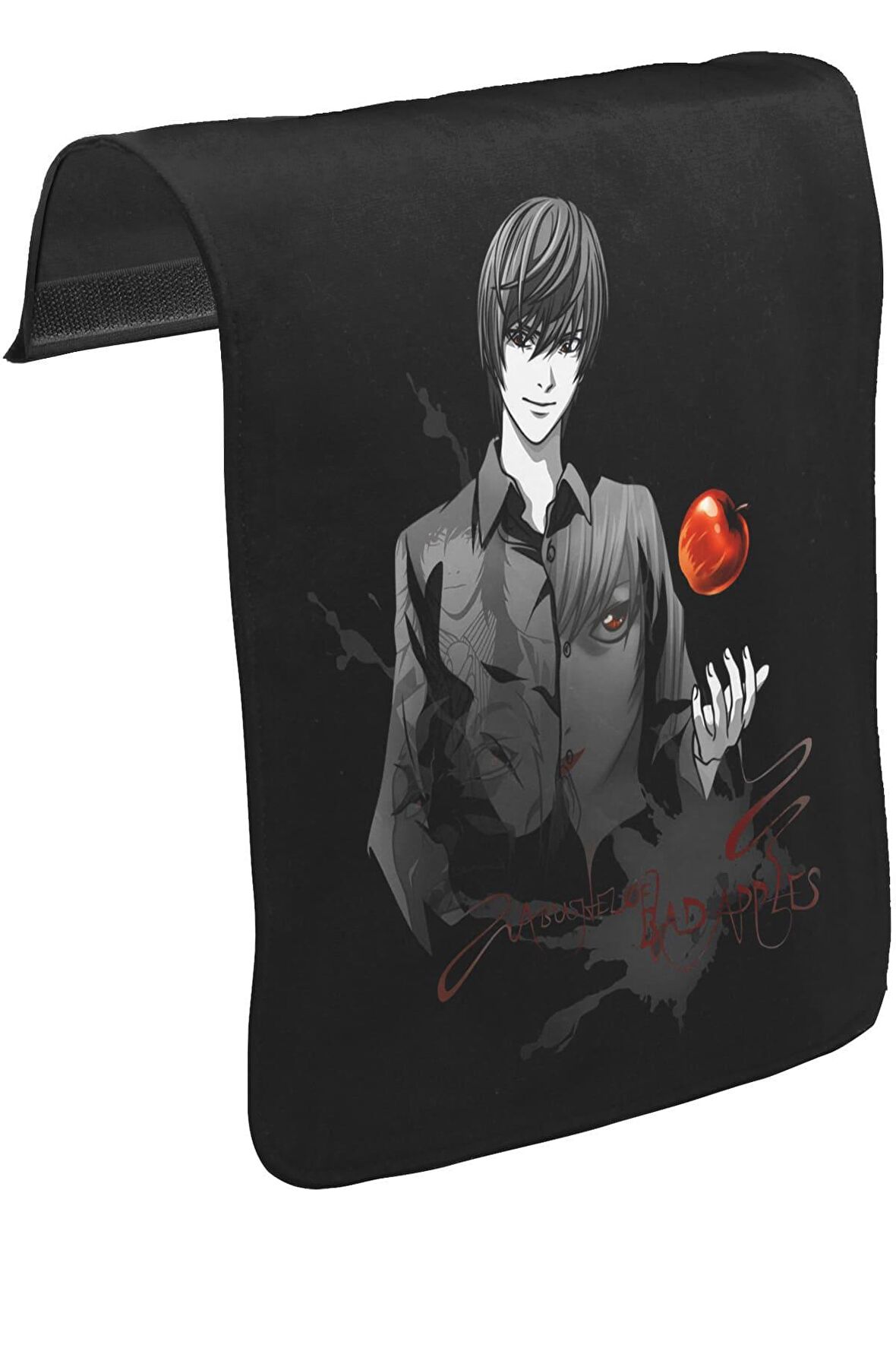 Death Note - Bad Apples Unisex Siyah Tak-Çıkar Postacı Çanta Kapağı CK-643