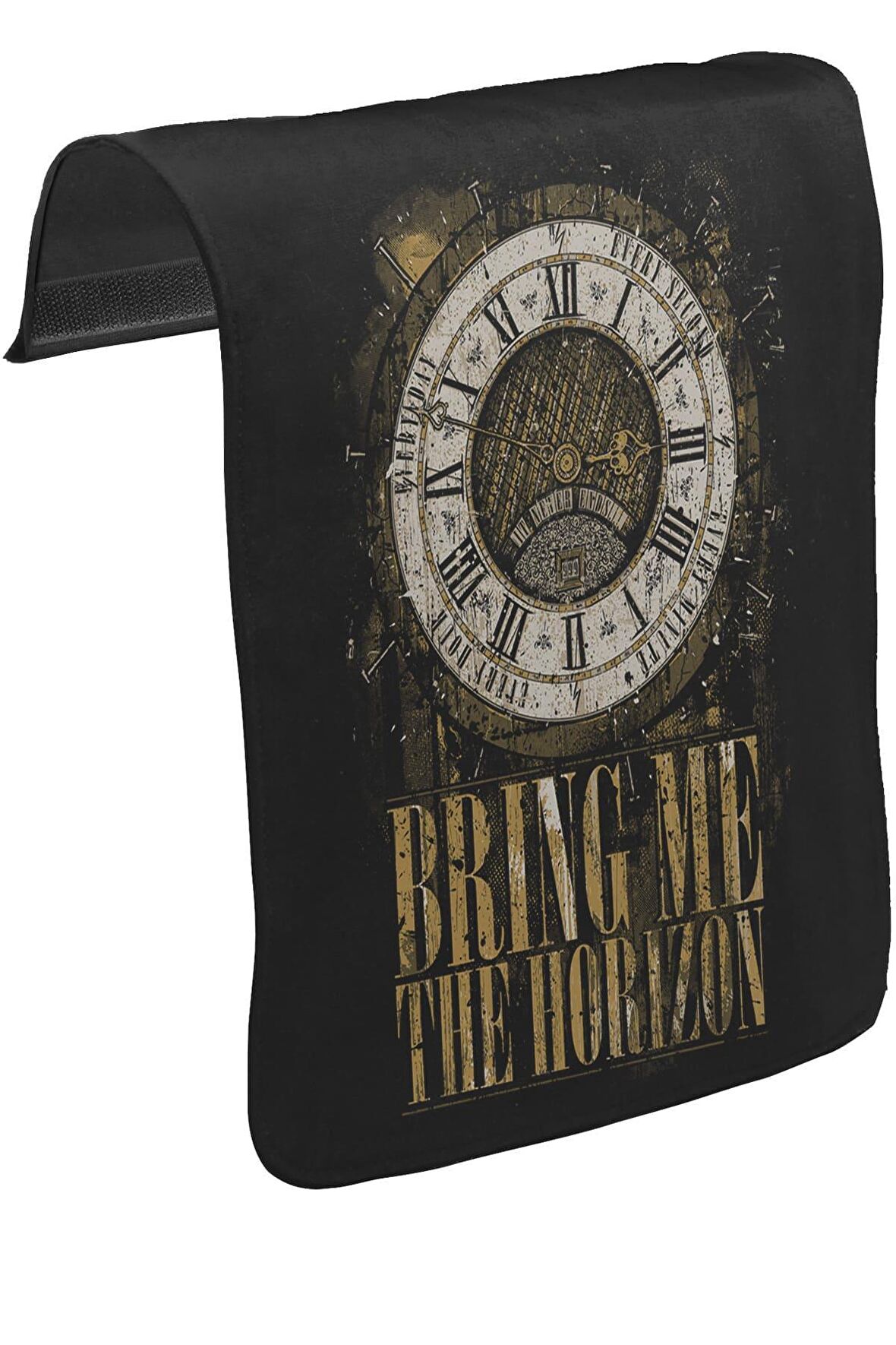 Bring me the Horizon - Clock Unisex Siyah Tak-Çıkar Postacı Çanta Kapağı CK-67