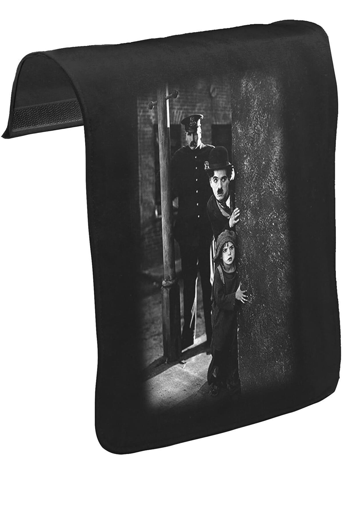 Charlie Chaplin Unisex Siyah Tak-Çıkar Postacı Çanta Kapağı CK-682