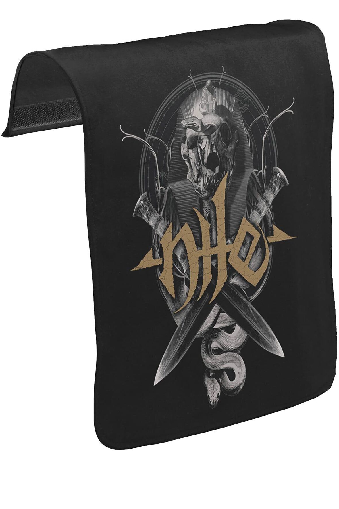 Nile - Legacy of the Catacombs Unisex Siyah Tak-Çıkar Postacı Çanta Kapağı CK-689